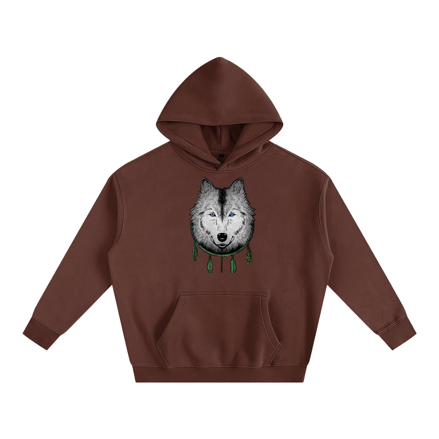 White Wolf Pullover Hoodie