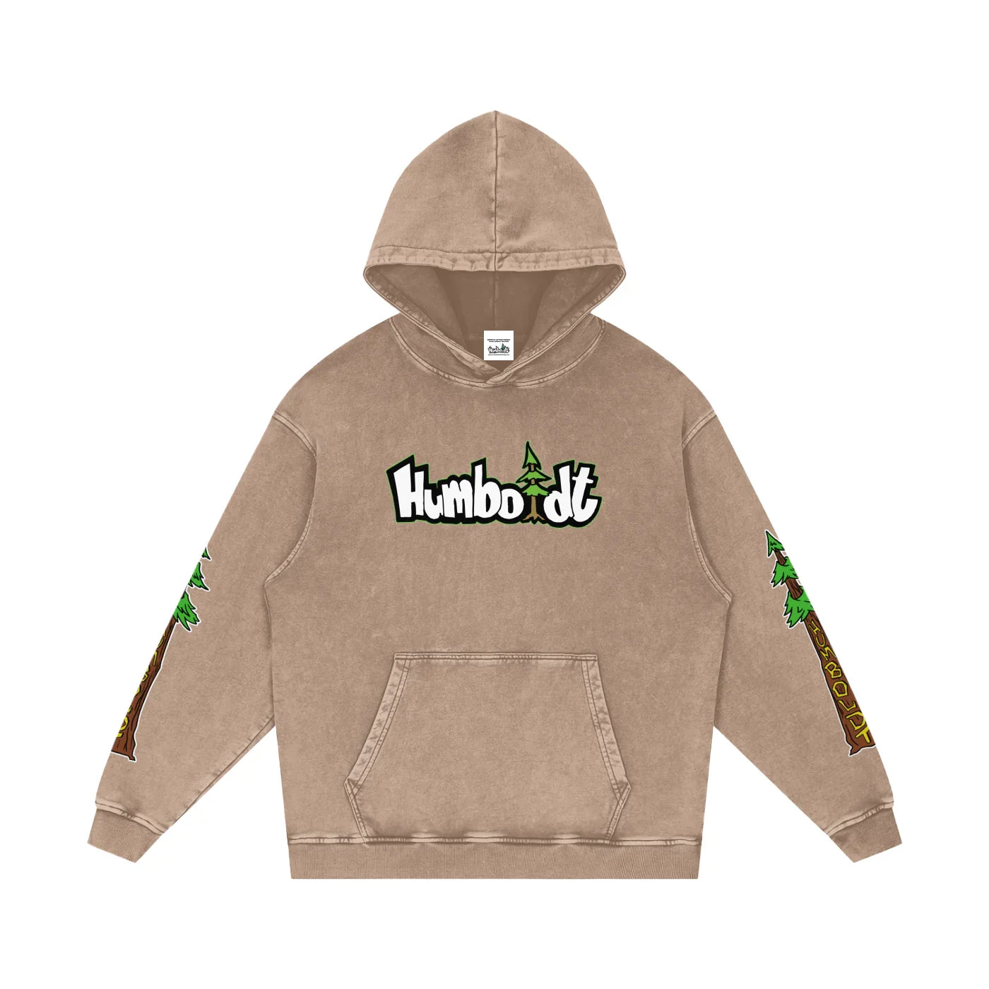 Avenue Trees New Style Logo Snow Washed Loose Cotton Pullover Hoodie - CUSTOM ORDER