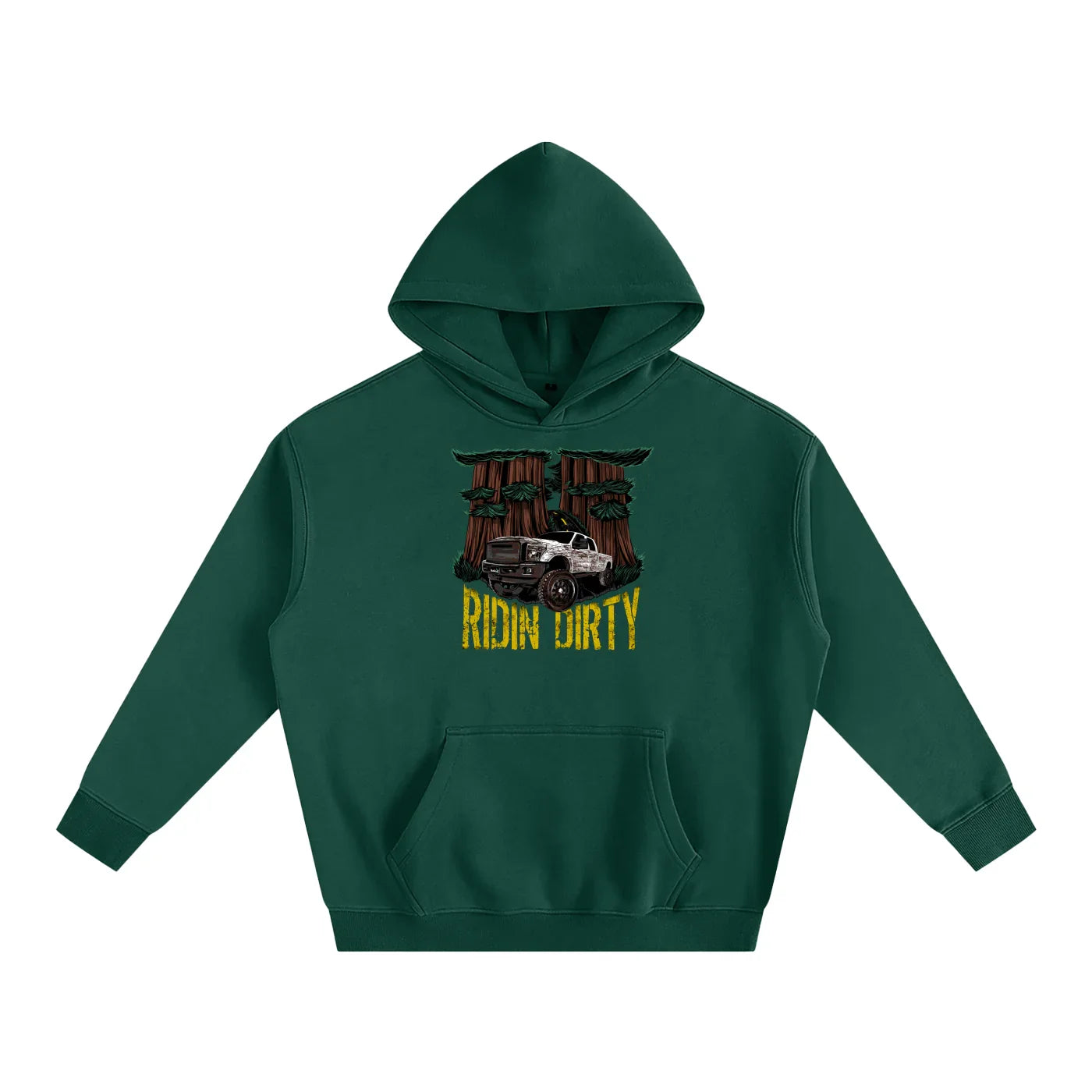 Ridin Dirty Oversized Fleeced Pullover Hoodie-CUSTOM ORDER