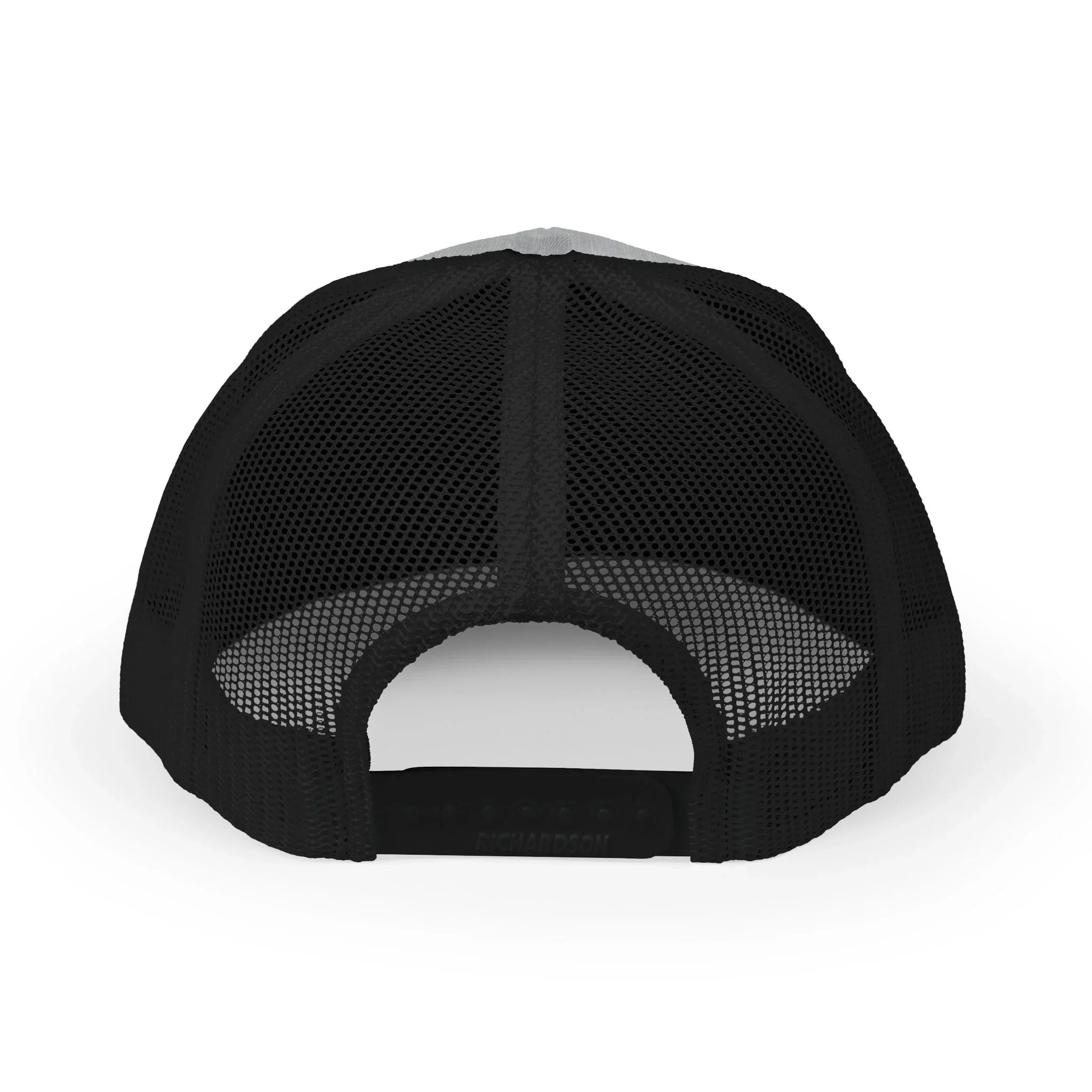 Treelogo Outline Trucker Richardson 112 Embroidered Snap Hat-Wht outline-CUSTOM ORDER