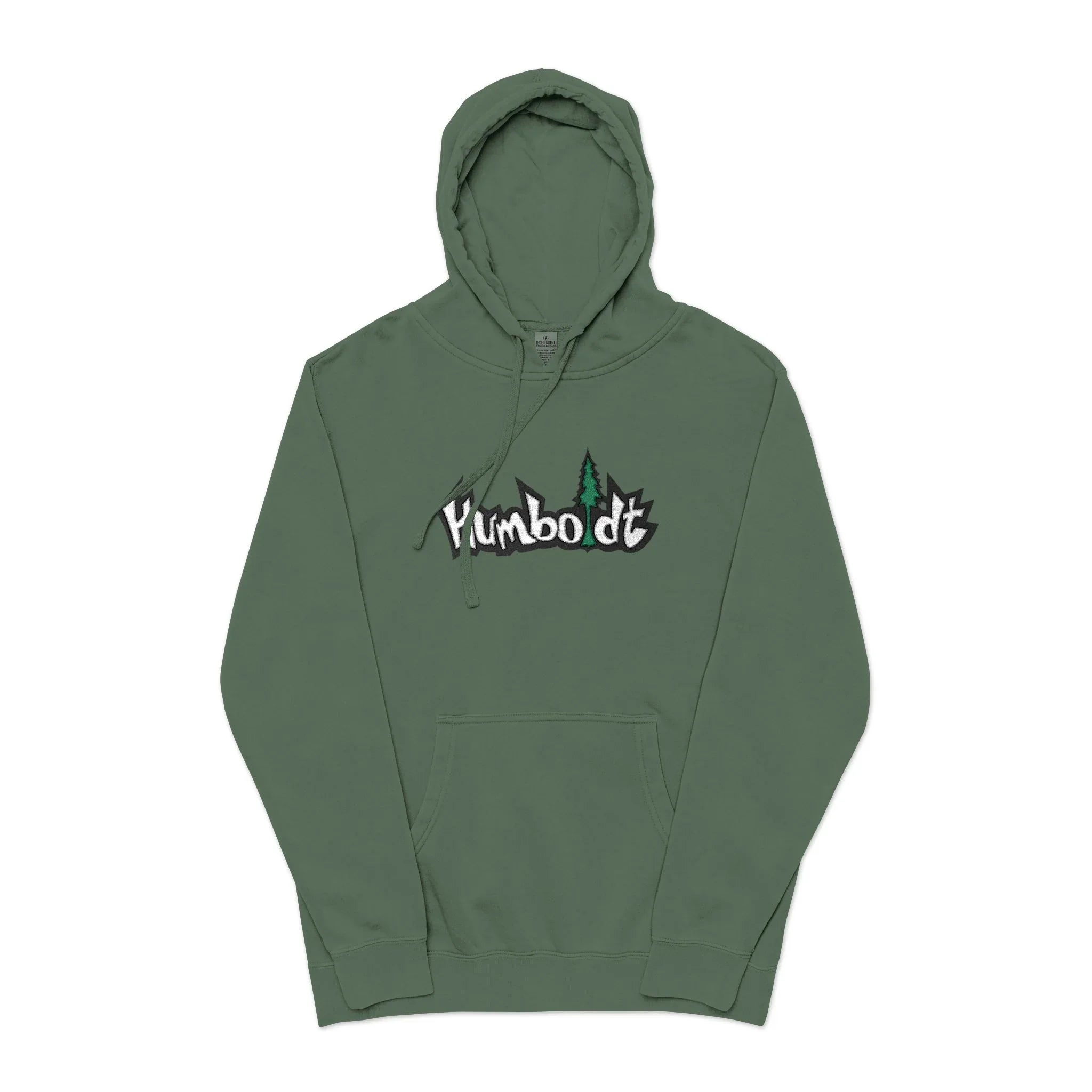 Big Treelogo Pigment Dyed Pullover Embroidered Pullover Hoodie-CUSTOM ORDER