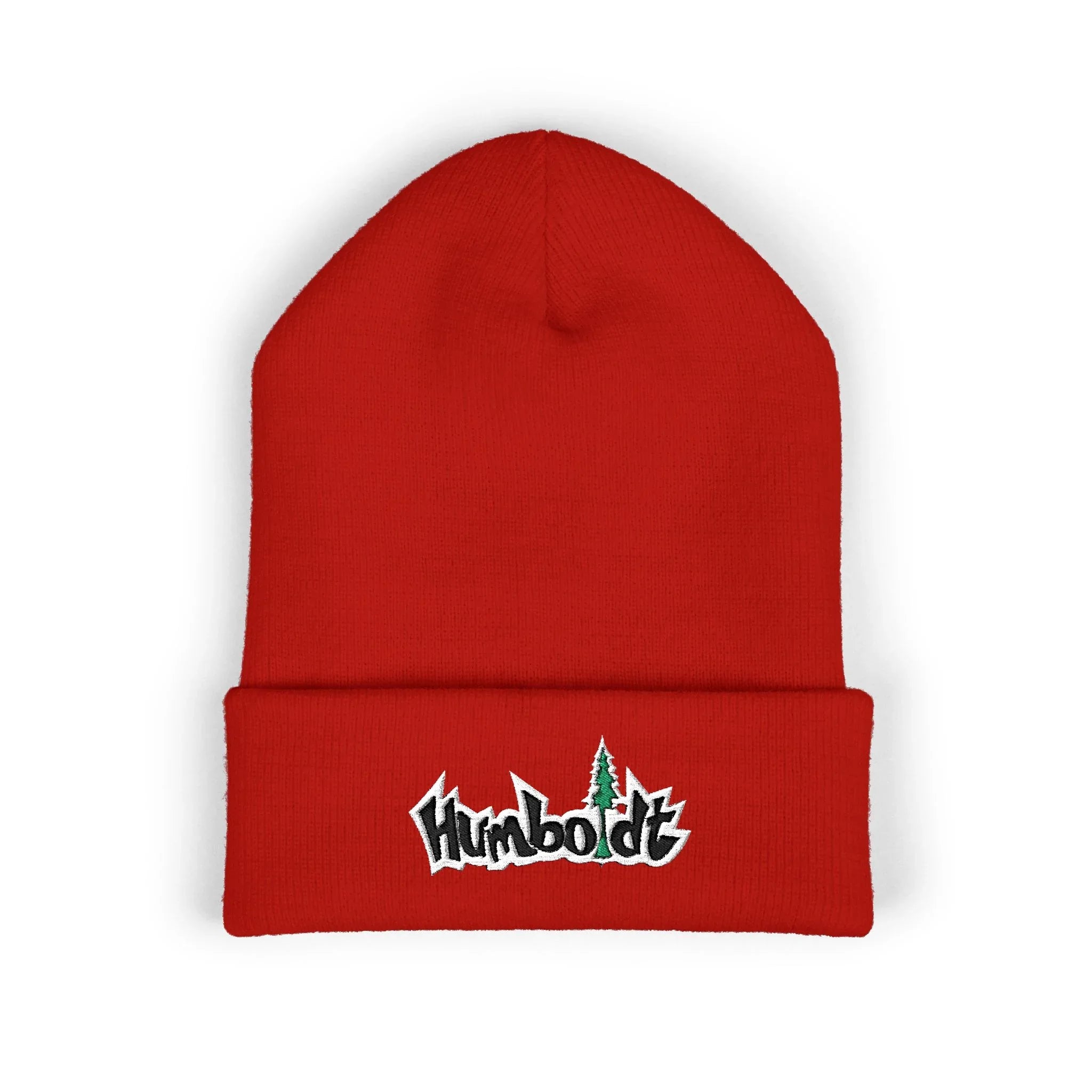 Treelogo Outline Embroidered Foldup Beanie-CUSTOM ORDER