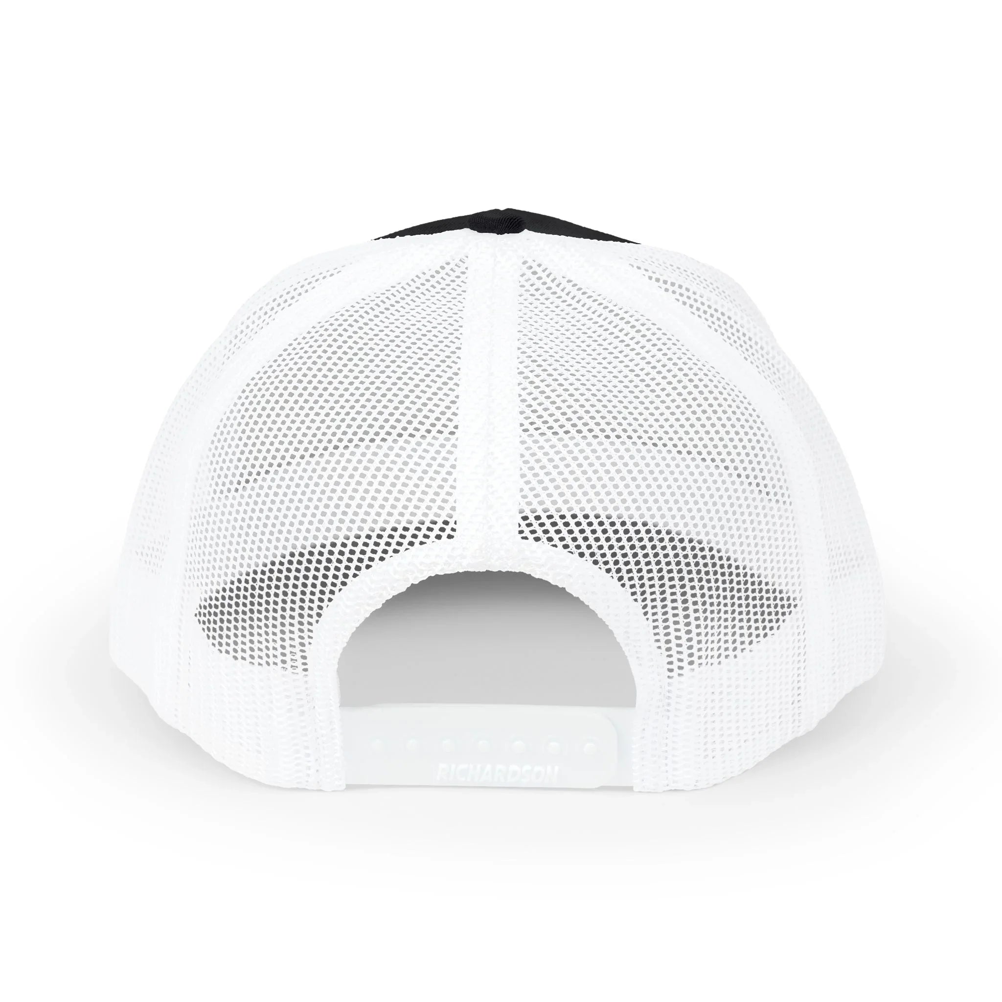 Treelogo Outline Trucker Richardson 112 Embroidered Snap Hat-Wht outline-CUSTOM ORDER