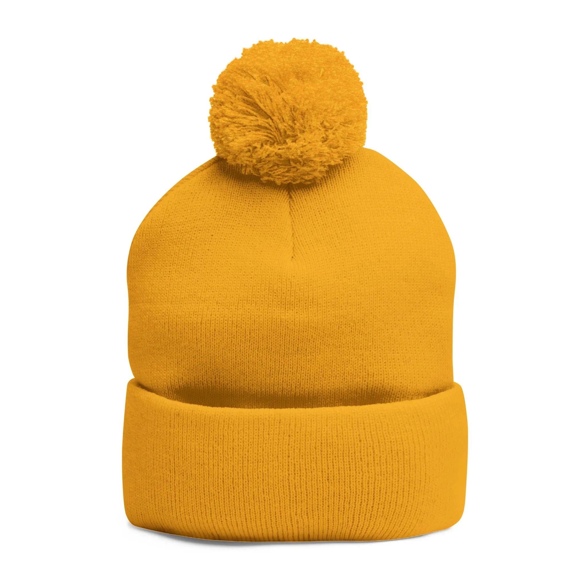 Treelogo Outline Pom Embroidered Foldup Beanie-CUSTOM ORDER