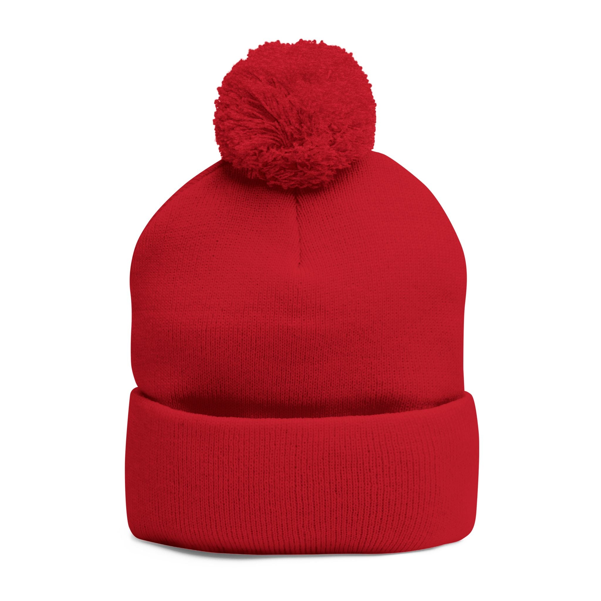 Treelogo Outline Pom Foldup Beanie