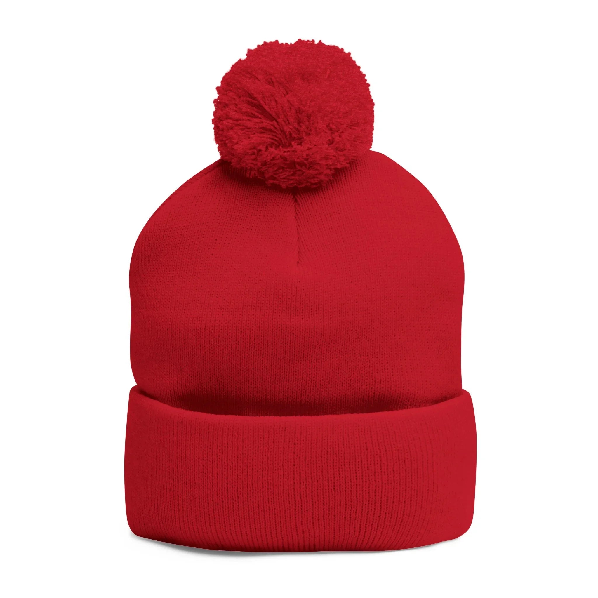 Treelogo Outline Pom Embroidered Foldup Beanie-CUSTOM ORDER