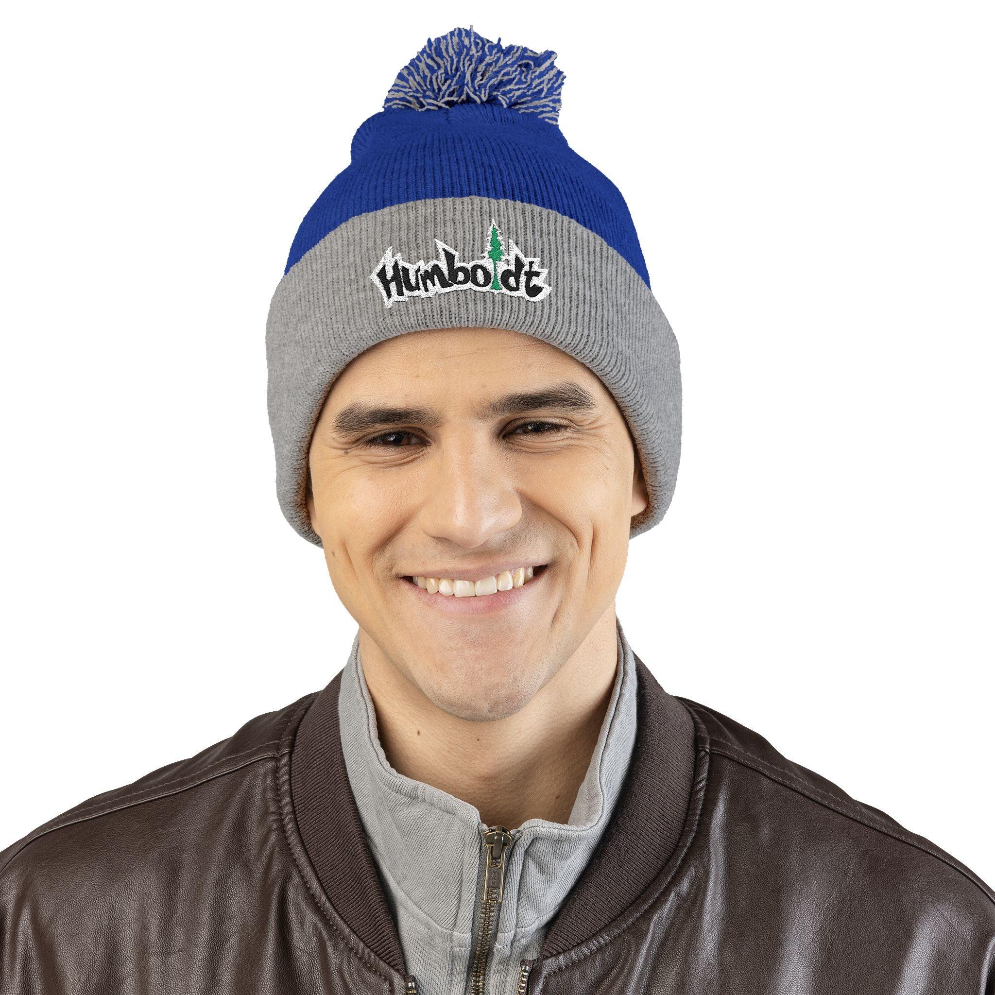 Treelogo Outline Pom Embroidered Foldup Beanie-CUSTOM ORDER