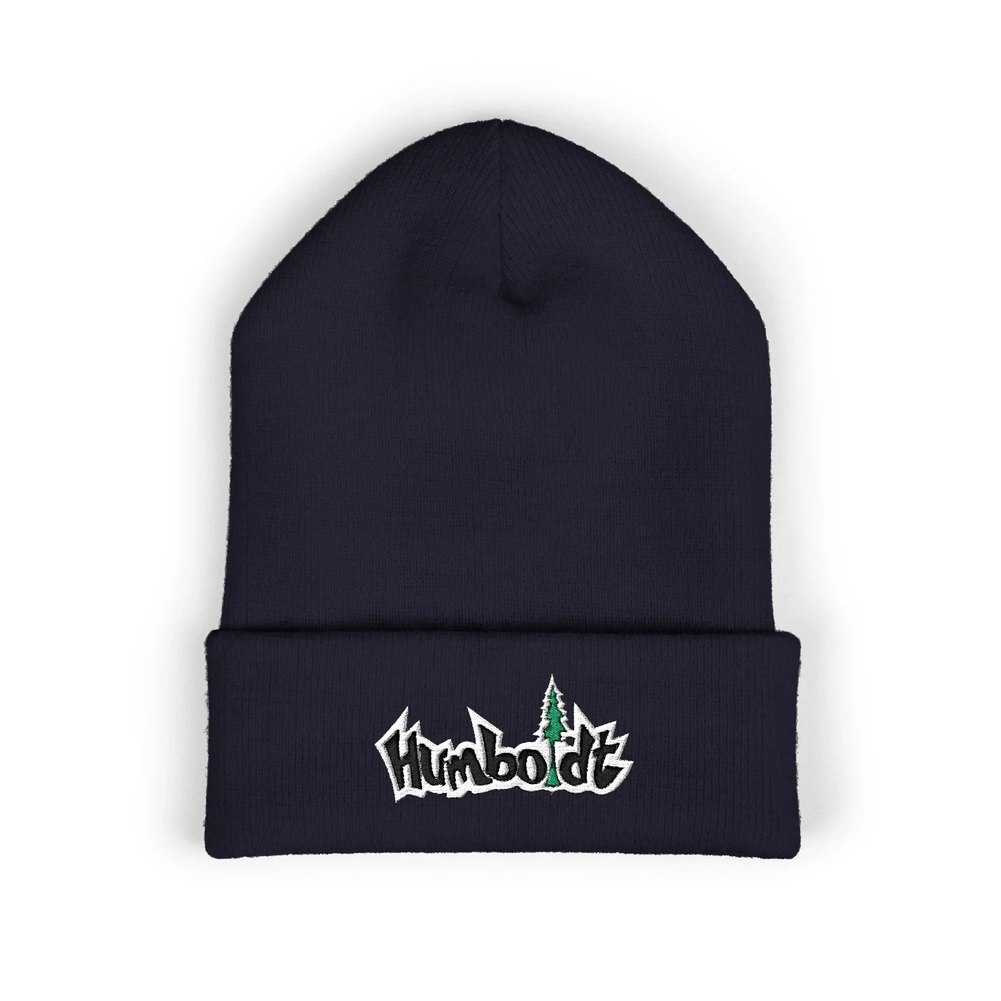 Treelogo Outline Embroidered Foldup Beanie-CUSTOM ORDER