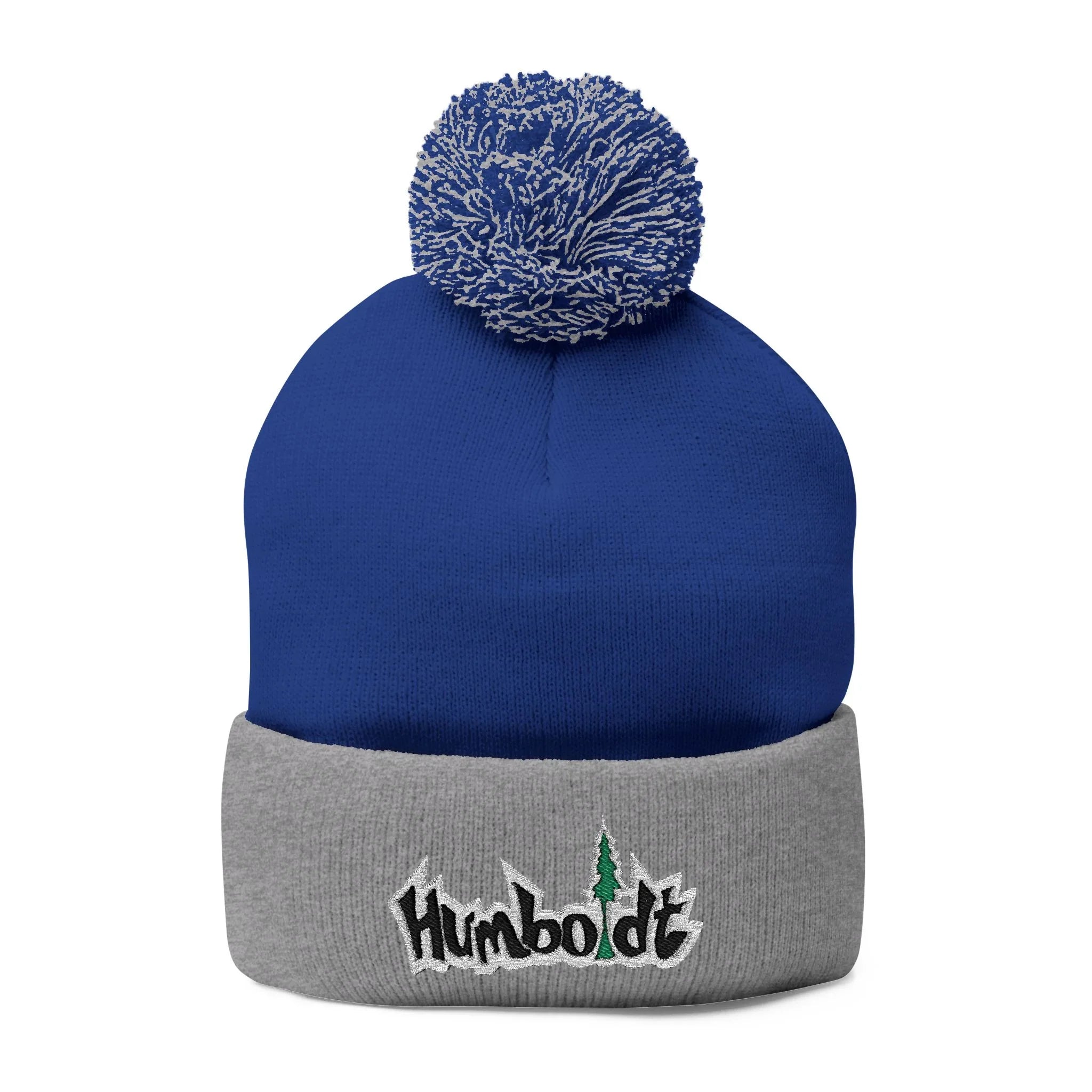 Treelogo Outline Pom Embroidered Foldup Beanie-CUSTOM ORDER