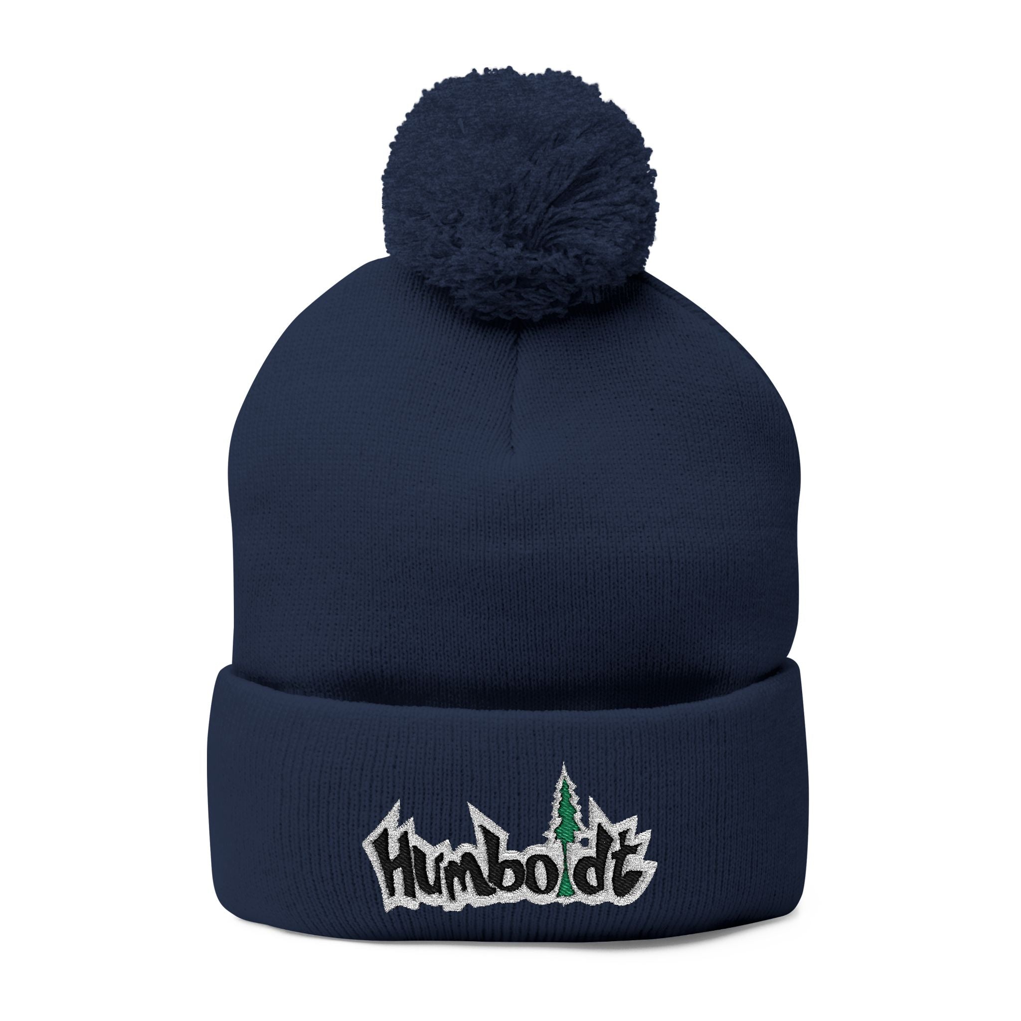 Treelogo Outline Pom Foldup Beanie