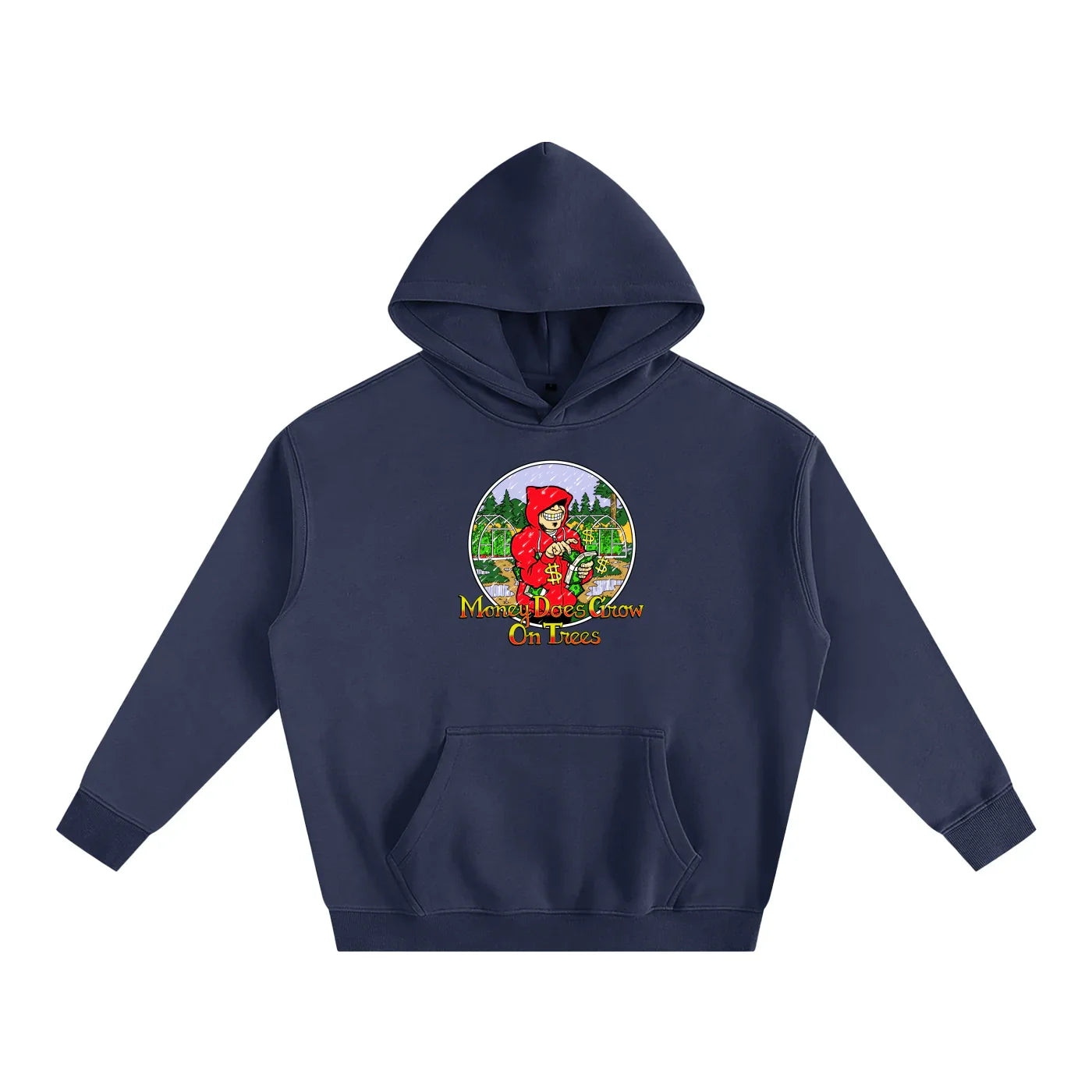 Money Trees Oversized Fleeced Pullover Hoodie - CUSTOM ORDER