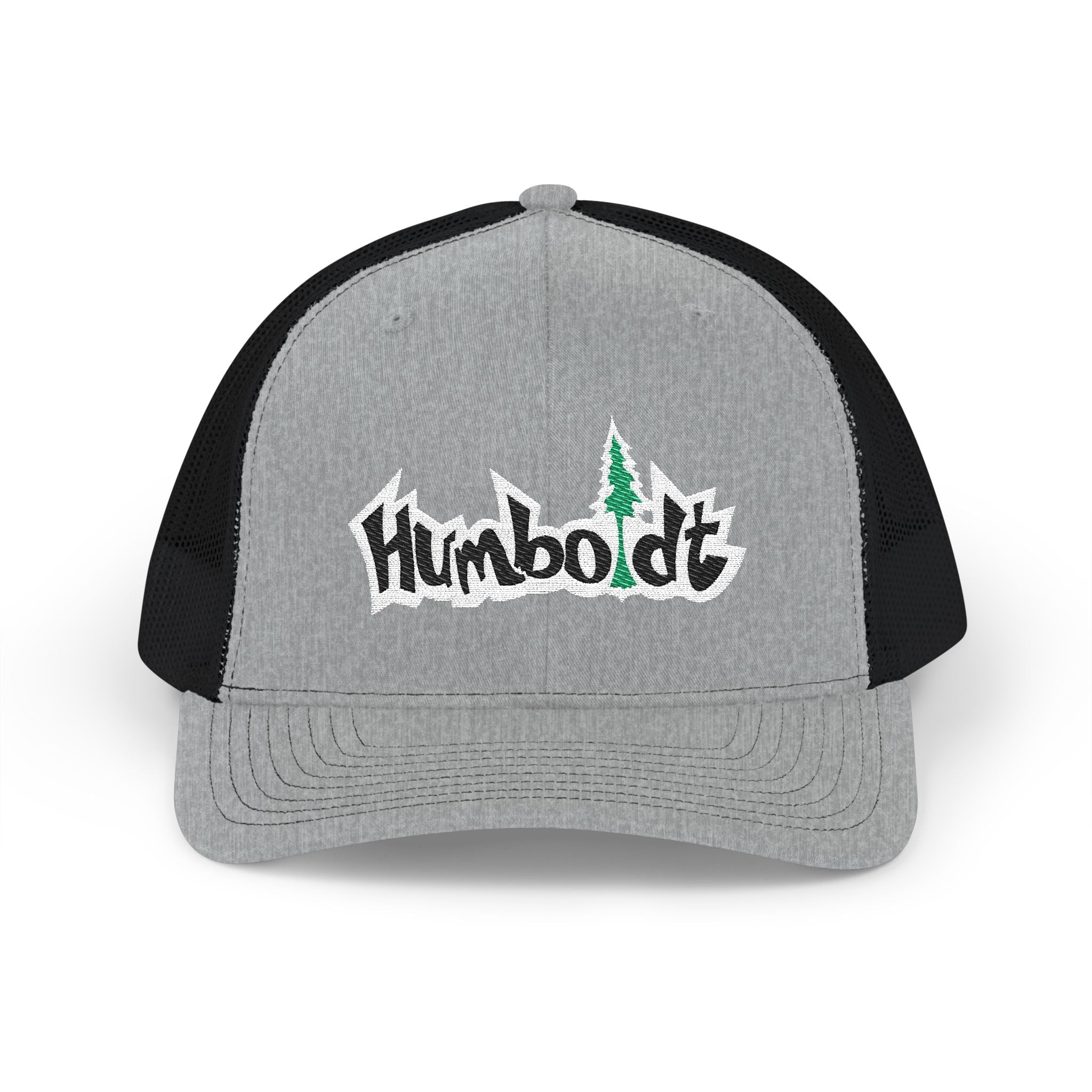 Treelogo Outline Trucker Richardson 112 Snap Hat-Wht outline