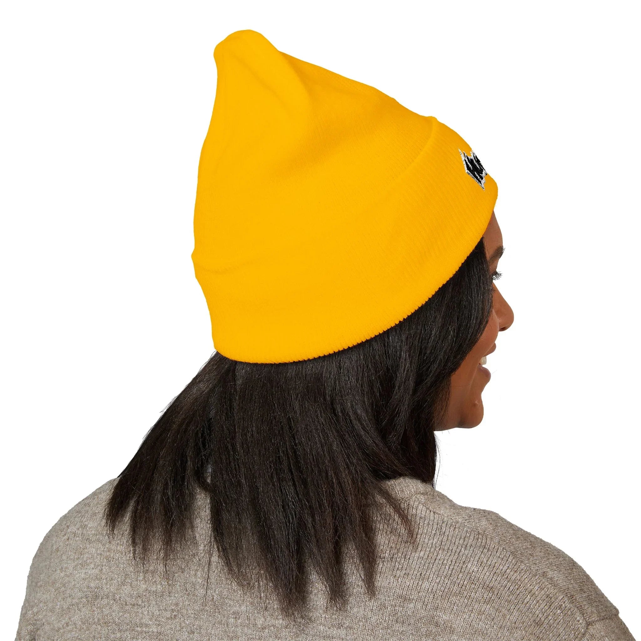 Treelogo Outline Embroidered Foldup Beanie-CUSTOM ORDER