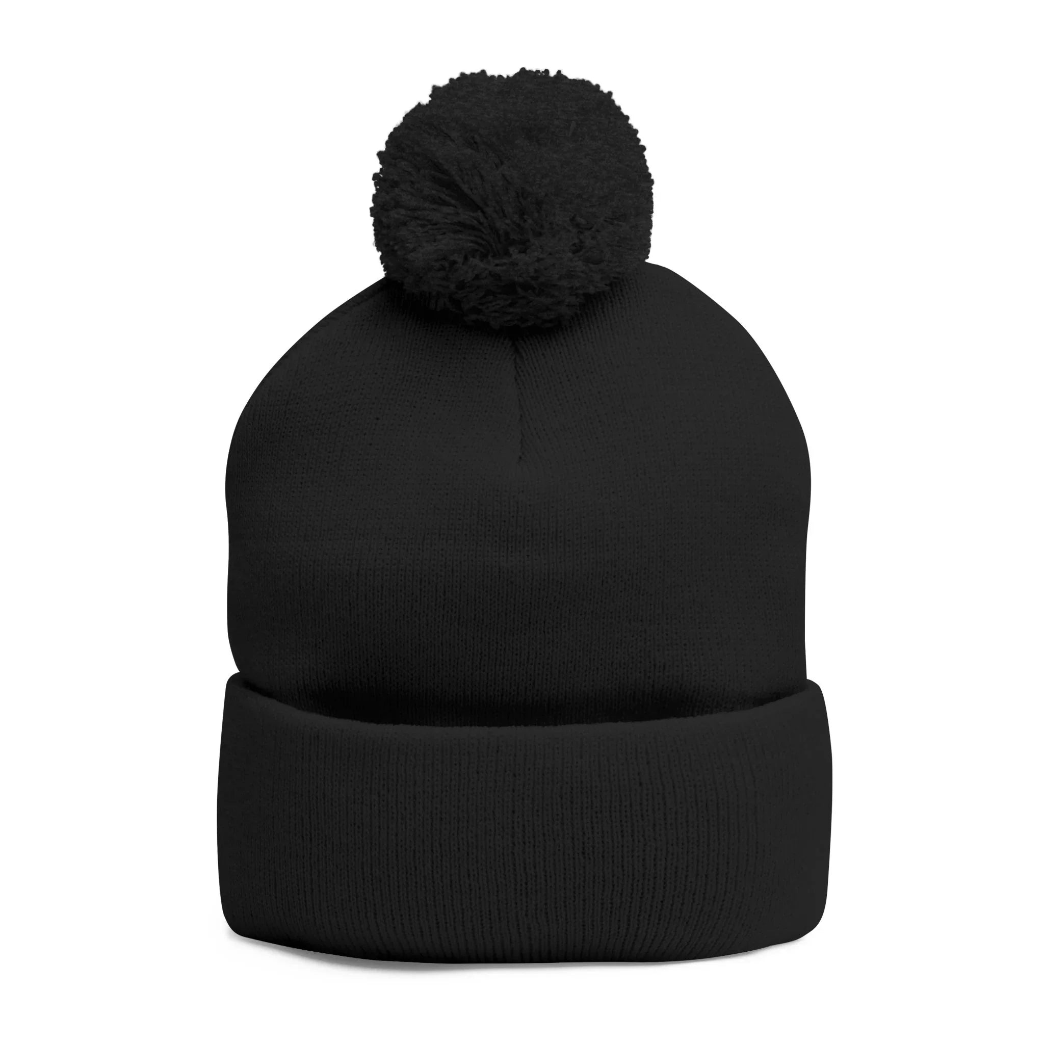 Treelogo Outline Pom Embroidered Foldup Beanie-CUSTOM ORDER