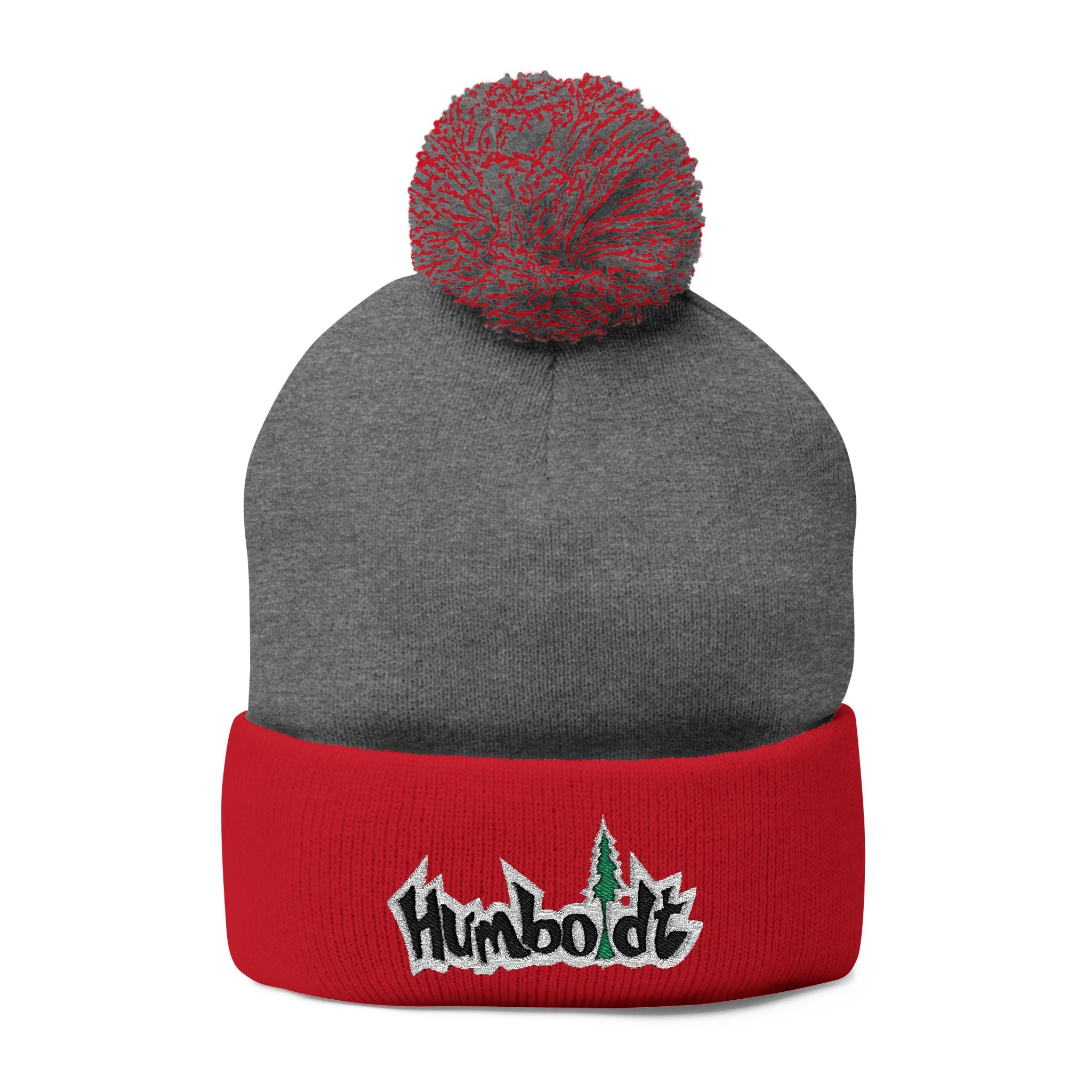 Treelogo Outline Pom Foldup Beanie