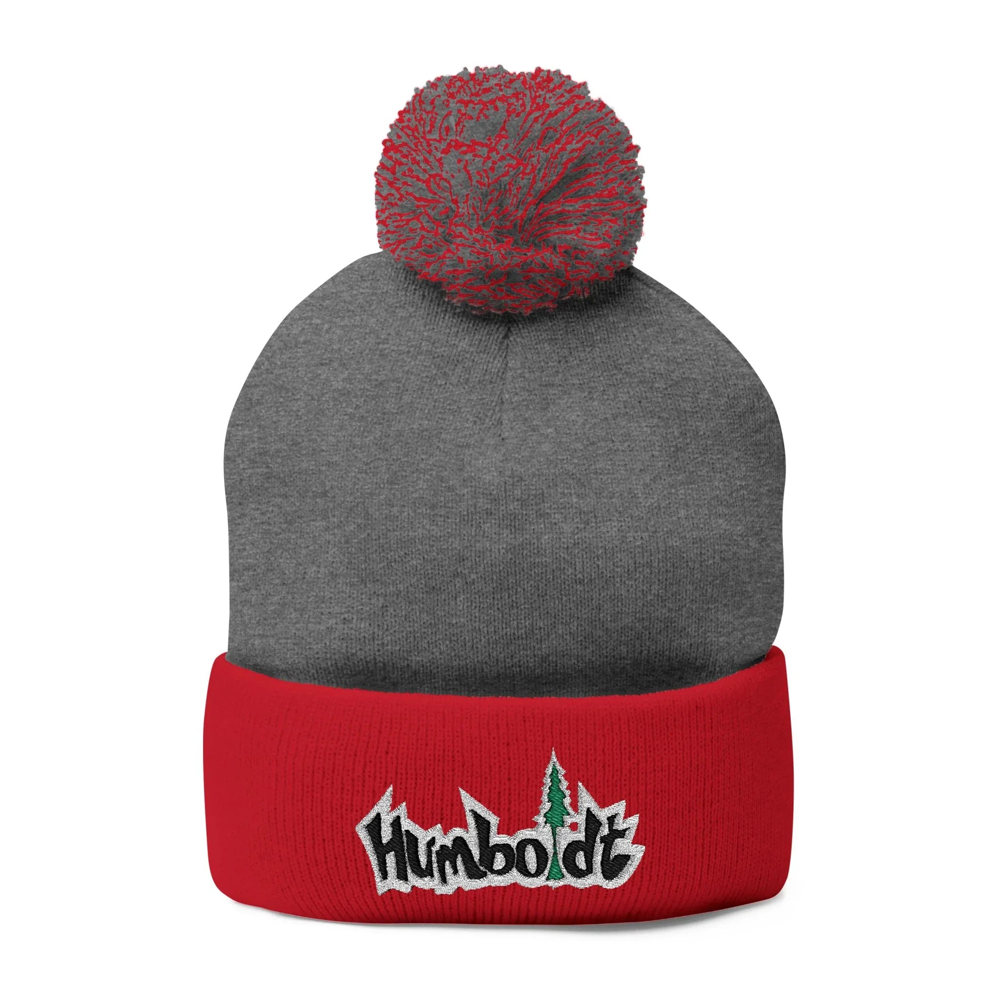 Treelogo Outline Pom Embroidered Foldup Beanie-CUSTOM ORDER