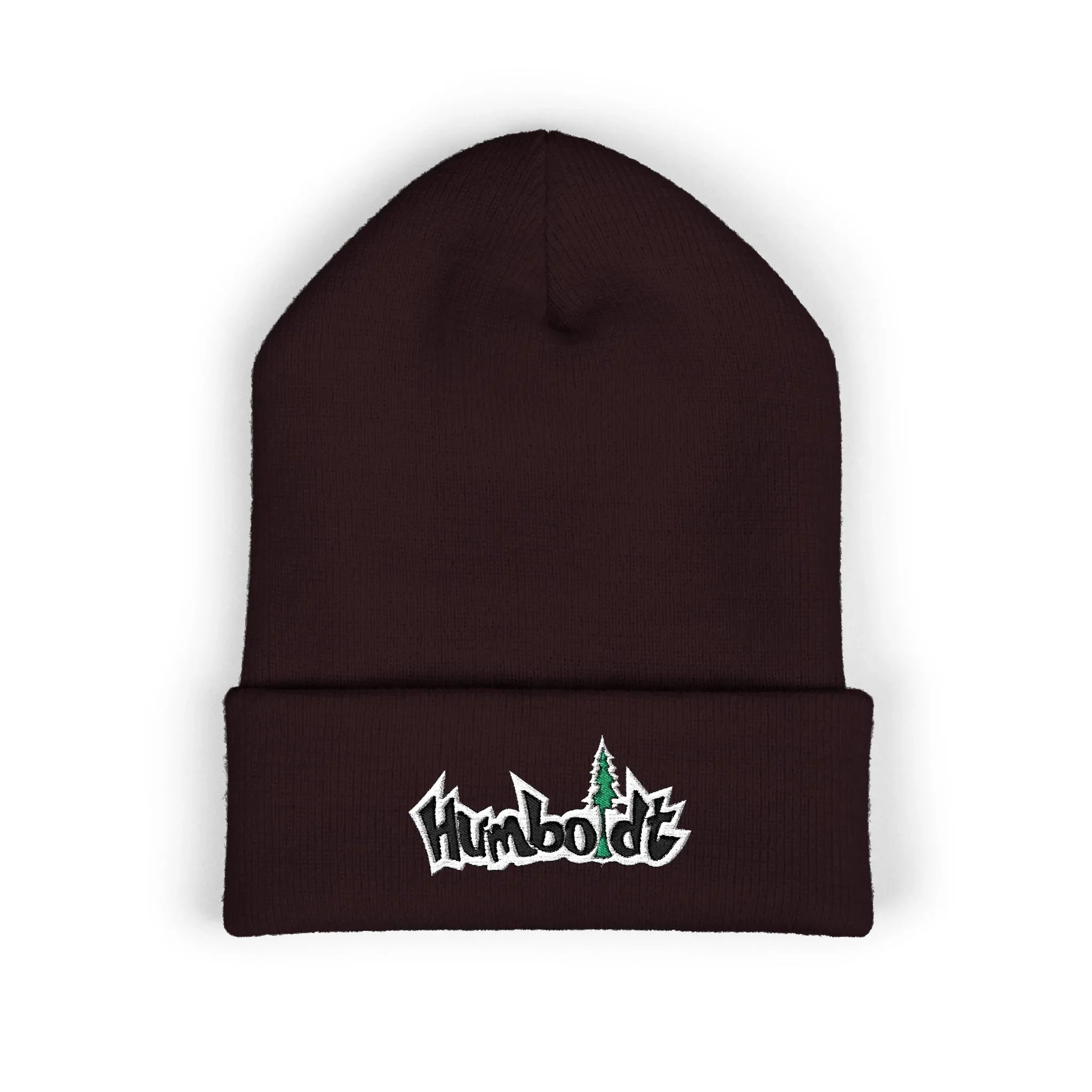 Treelogo Outline Embroidered Foldup Beanie-CUSTOM ORDER
