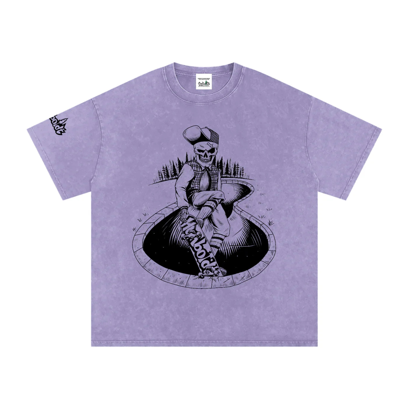 Skate Life Snow Washed Oversized Cotton Tshirt-CUSTOM ORDER