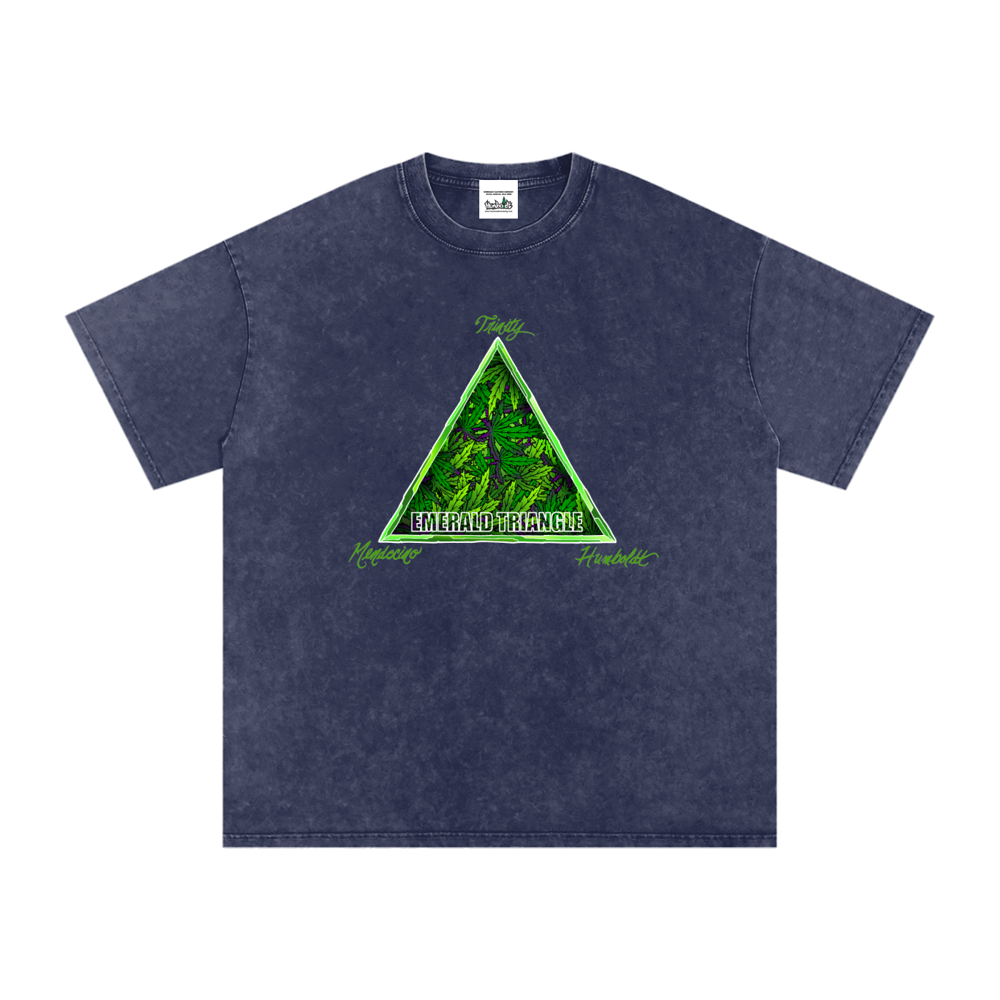 Emerald Triangle Snow Washed Oversized Cotton Tshirt-CUSTOM ORDER