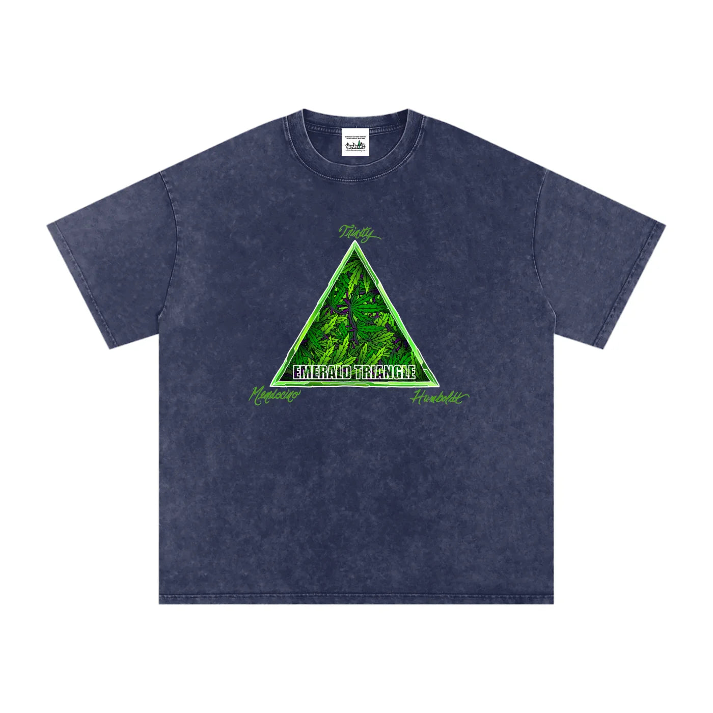 Emerald Triangle Snow Washed Oversized Cotton Tshirt-CUSTOM ORDER