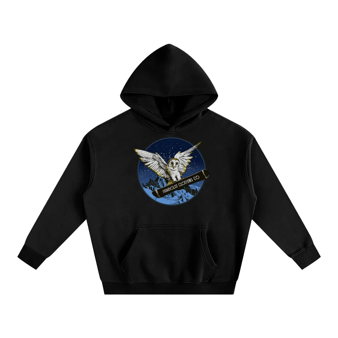 Owl Terrain Oversize Fleeced Pullover Hoodie - CUSTOM ORDER