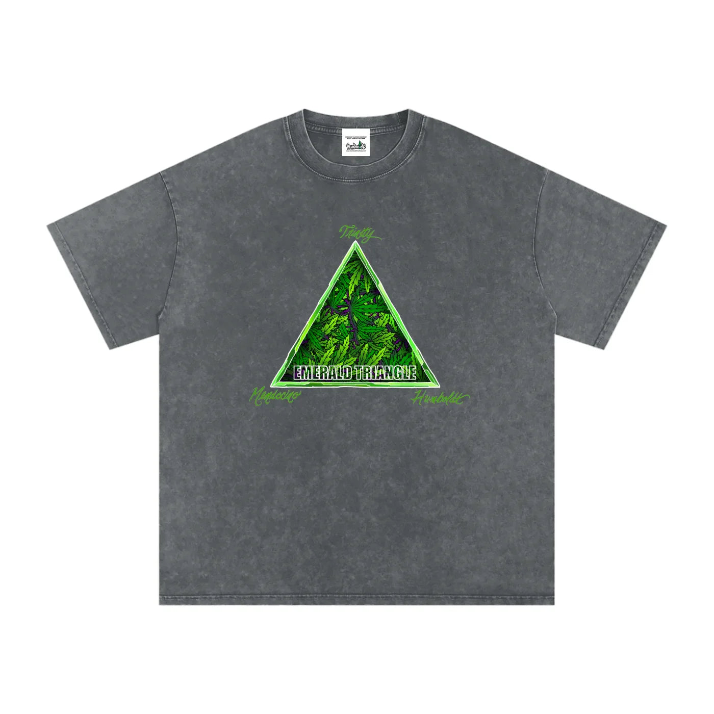 Emerald Triangle Snow Washed Oversized Cotton Tshirt-CUSTOM ORDER