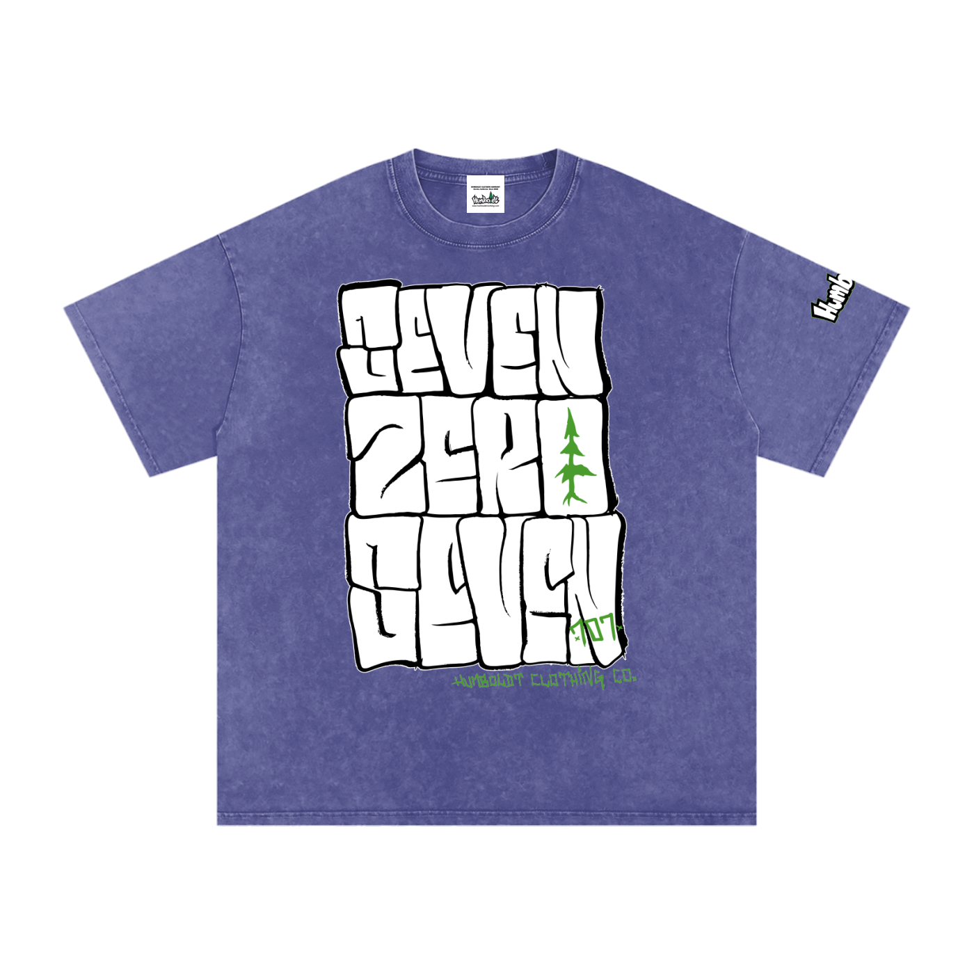 Seven Zero Seven Snow Washed Oversized Cotton Tshirt - CUSTOM ORDER