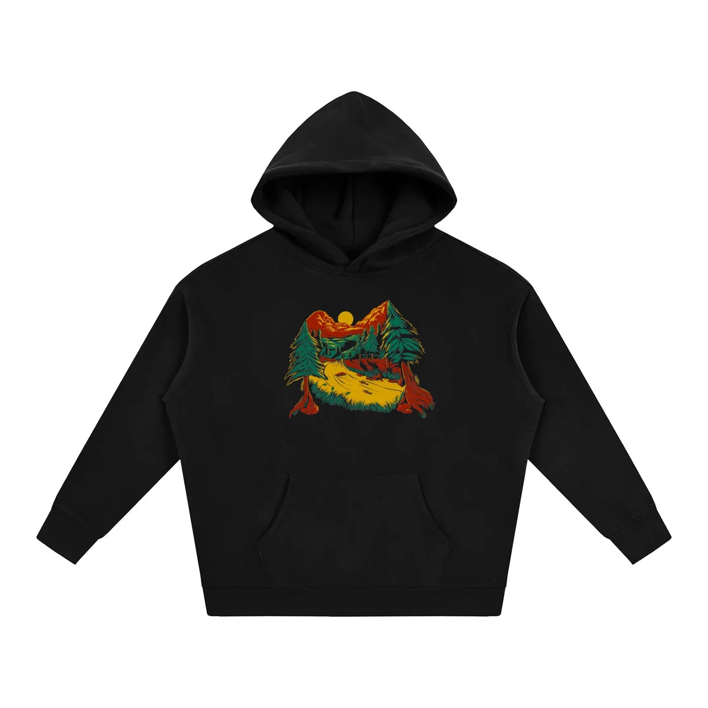 Reggae Nature Oversize Fleeced Pullover Hoodie - CUSTOM ORDER