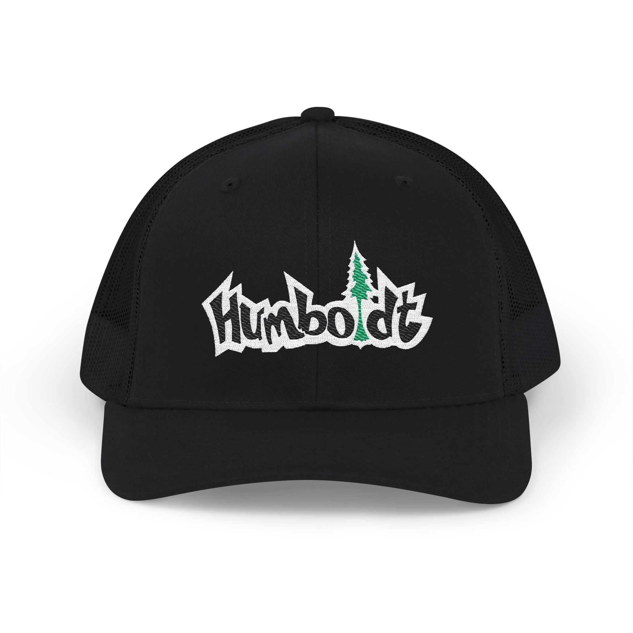 Treelogo Outline Trucker Richardson 112 Snap Hat-Wht outline