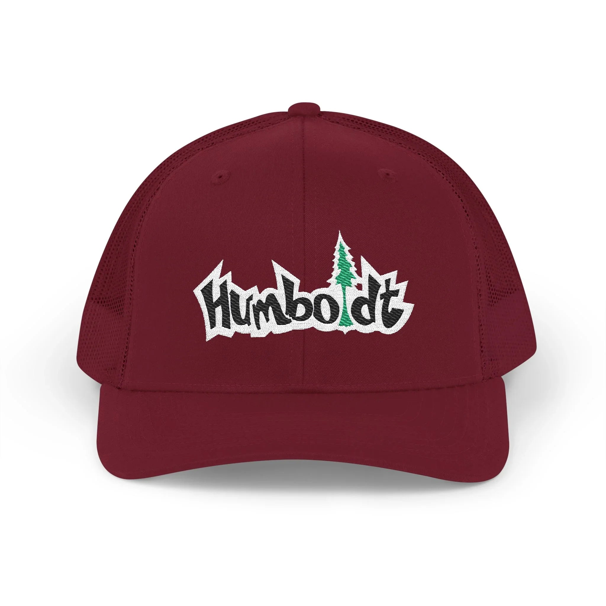 Treelogo Outline Trucker Richardson 112 Embroidered Snap Hat-Wht outline-CUSTOM ORDER