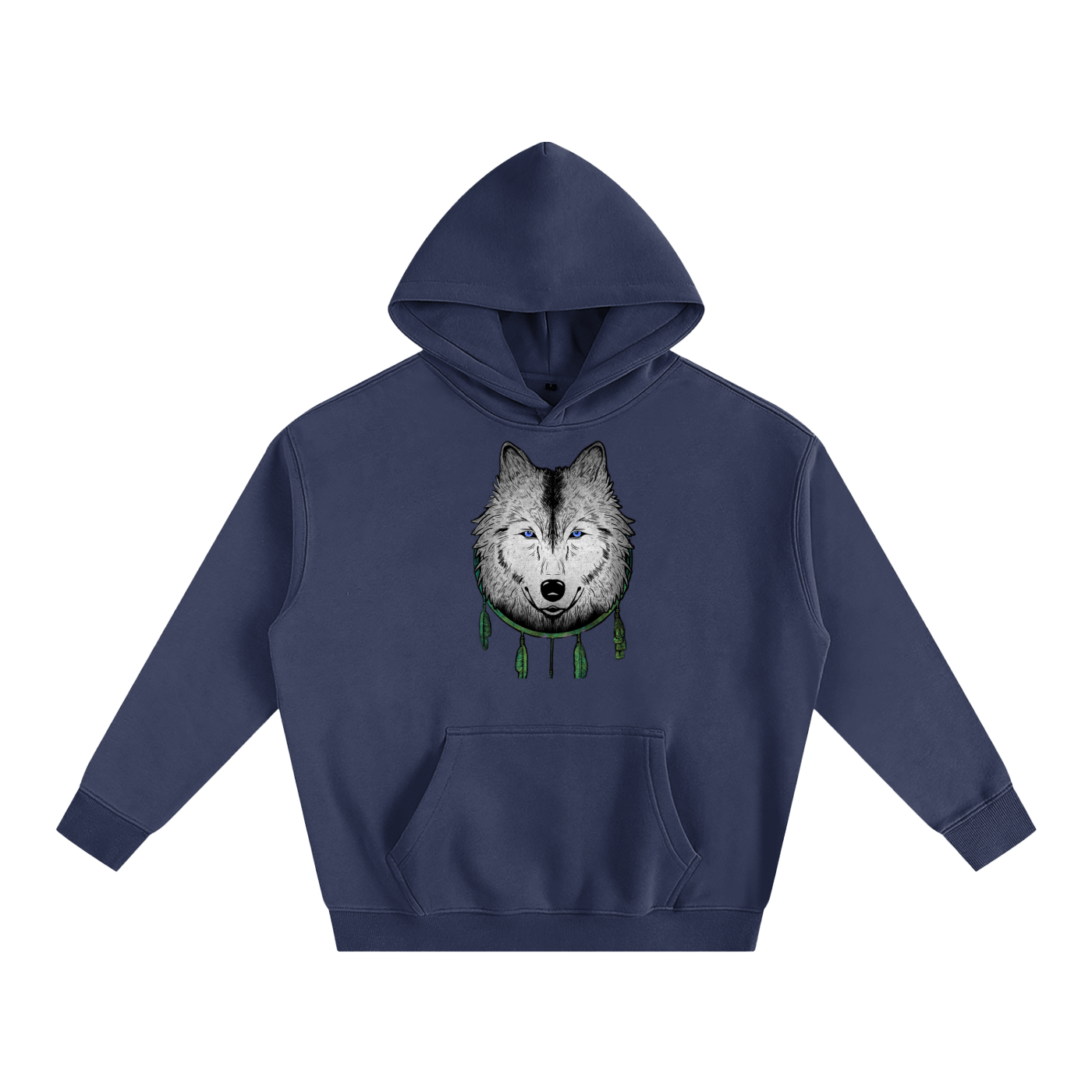 White Wolf Pullover Hoodie