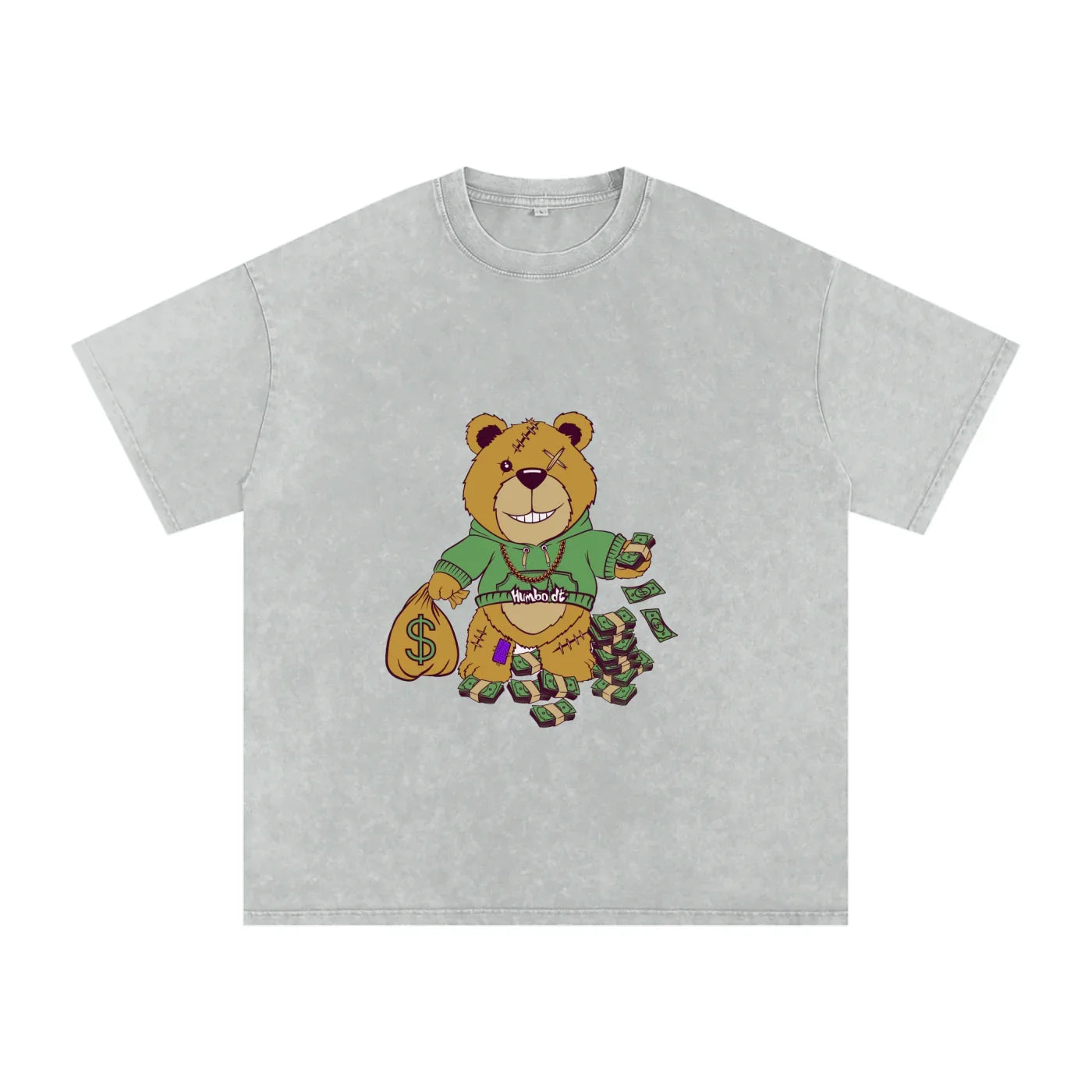 Bear Market Acid Wash Oversize TShirt - CUSTOM ORDER