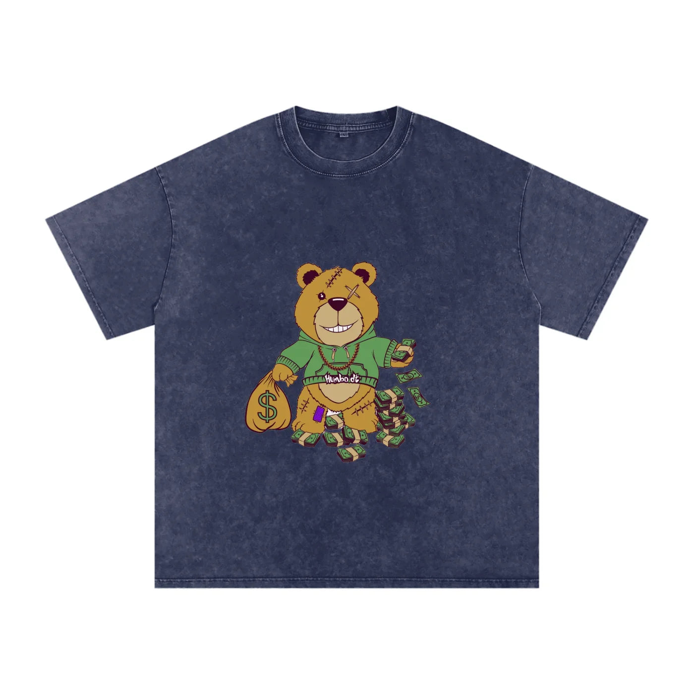 Bear Market Acid Wash Oversize TShirt - CUSTOM ORDER