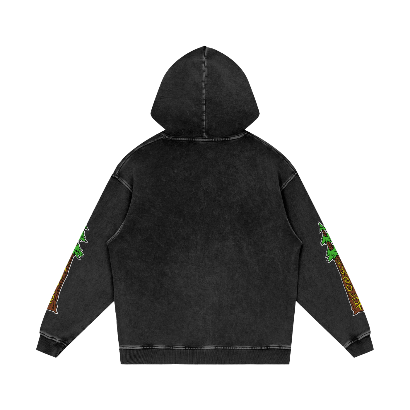 Avenue Trees New Style Logo Snow Washed Loose Cotton Pullover Hoodie - CUSTOM ORDER