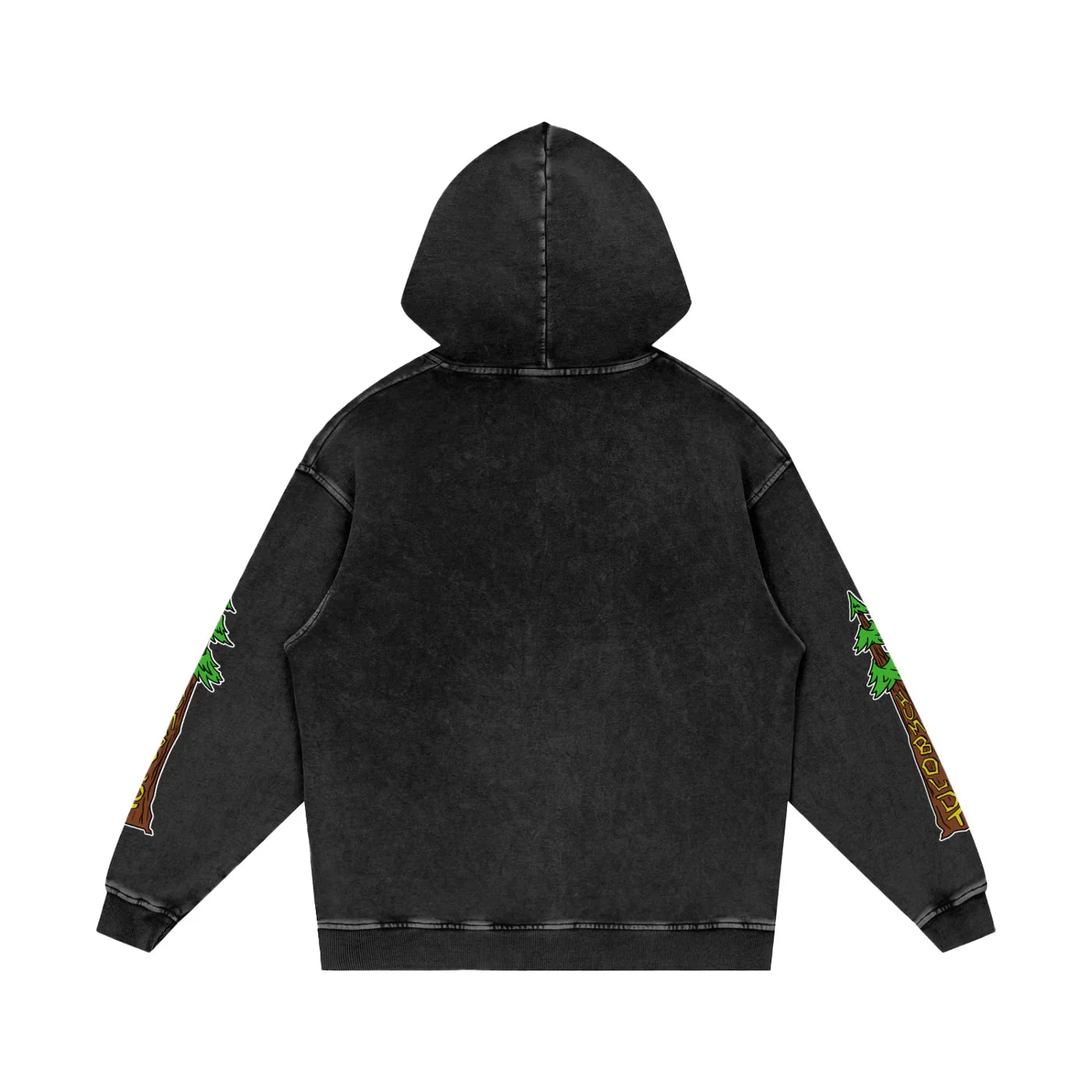 Avenue Trees New Style Logo Snow Washed Loose Cotton Pullover Hoodie - CUSTOM ORDER