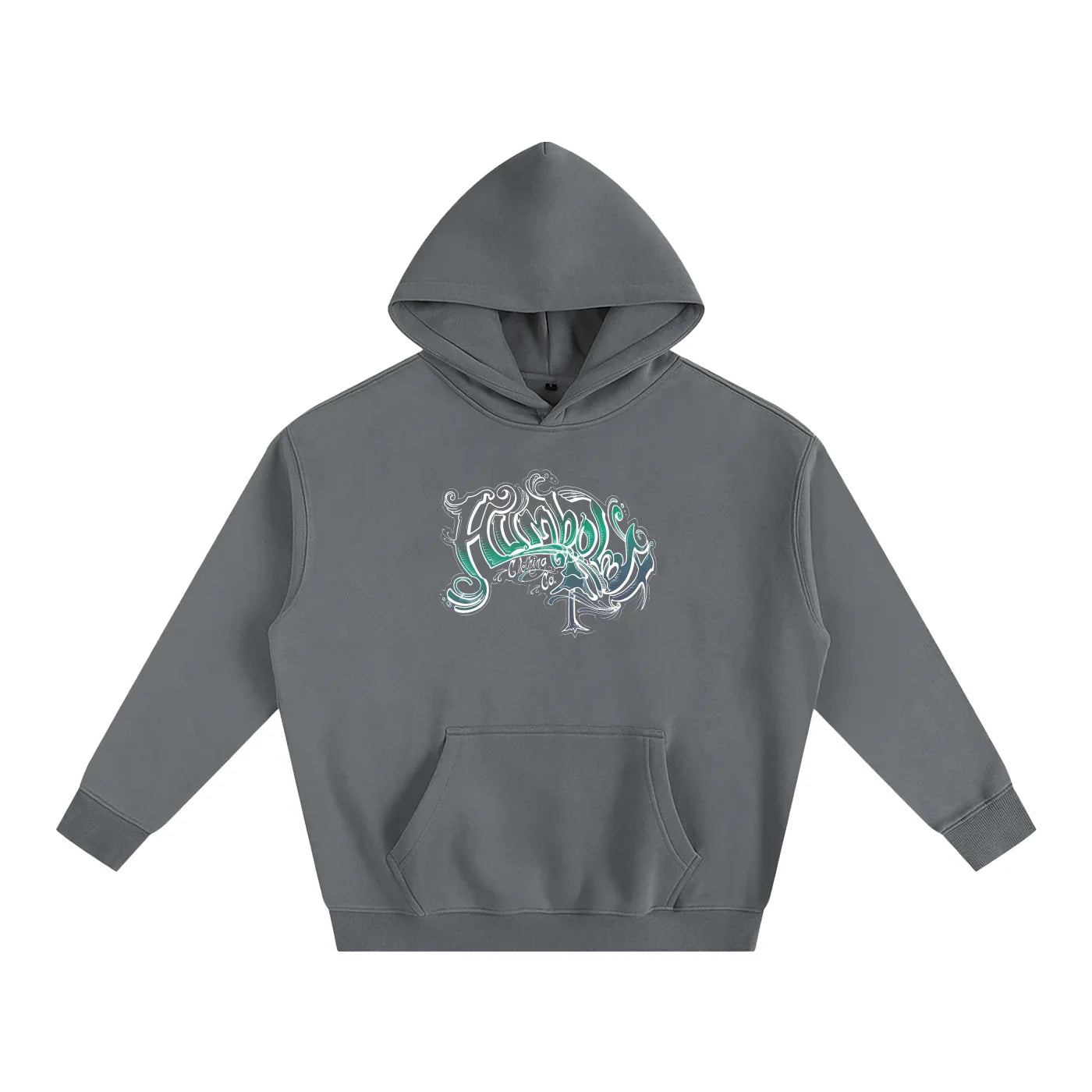 Scrolly Oversized Fleeced Pullover Hoodie - CUSTOM ORDER