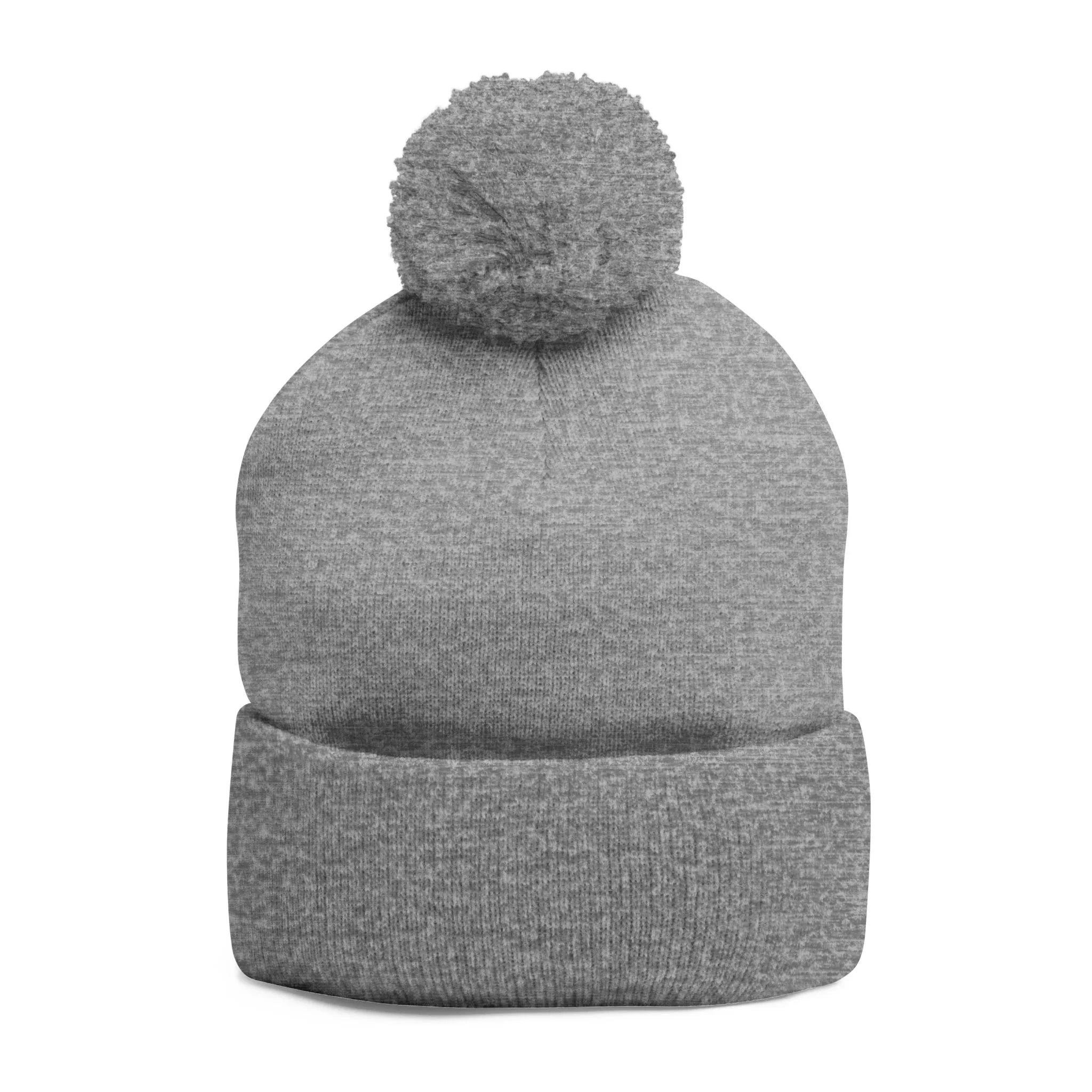 Treelogo Outline Pom Embroidered Foldup Beanie-CUSTOM ORDER