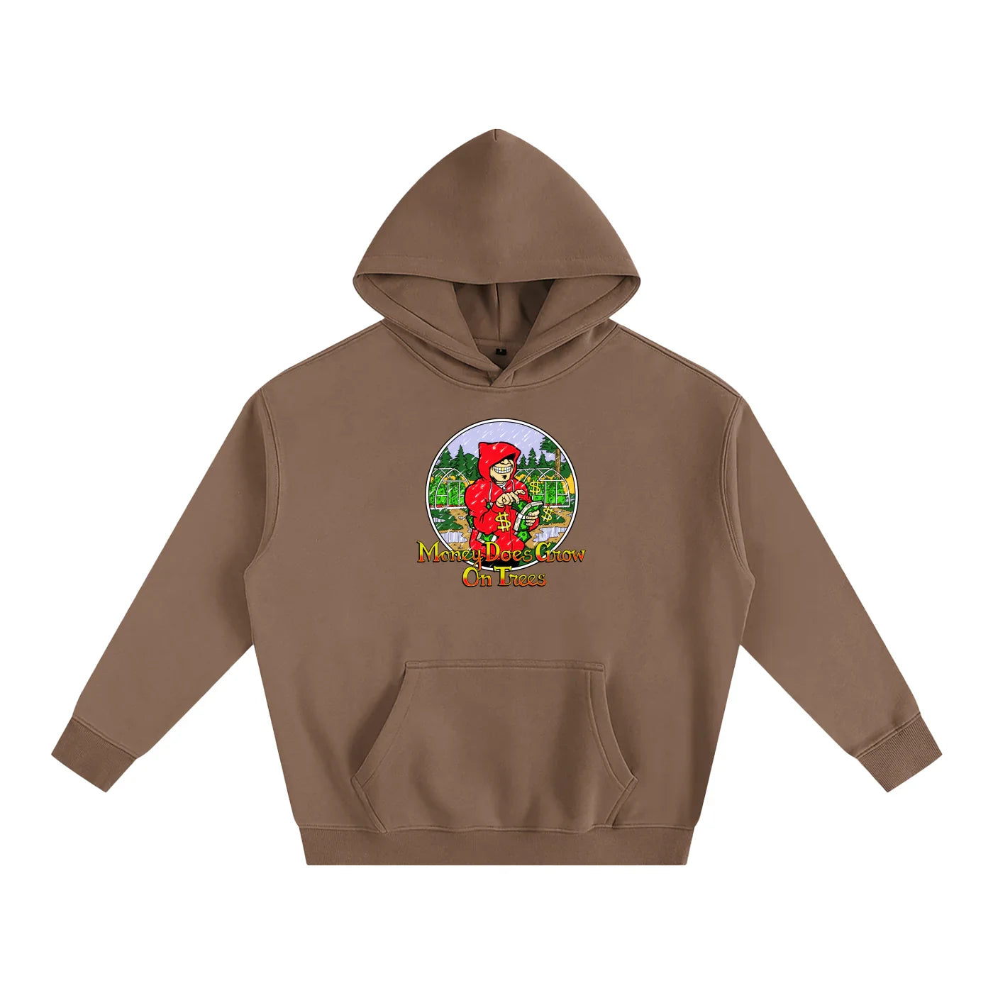 Money Trees Oversized Fleeced Pullover Hoodie - CUSTOM ORDER