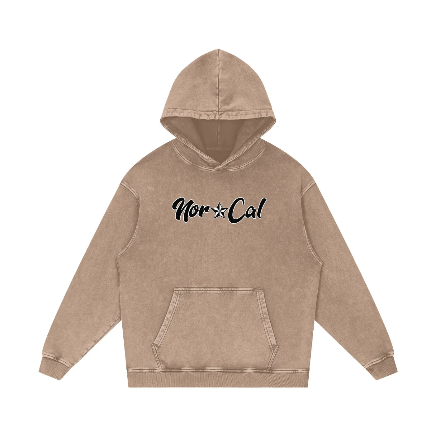 Norcal Acid Wash Oversize Pullover Hoodie - CUSTOM ORDER