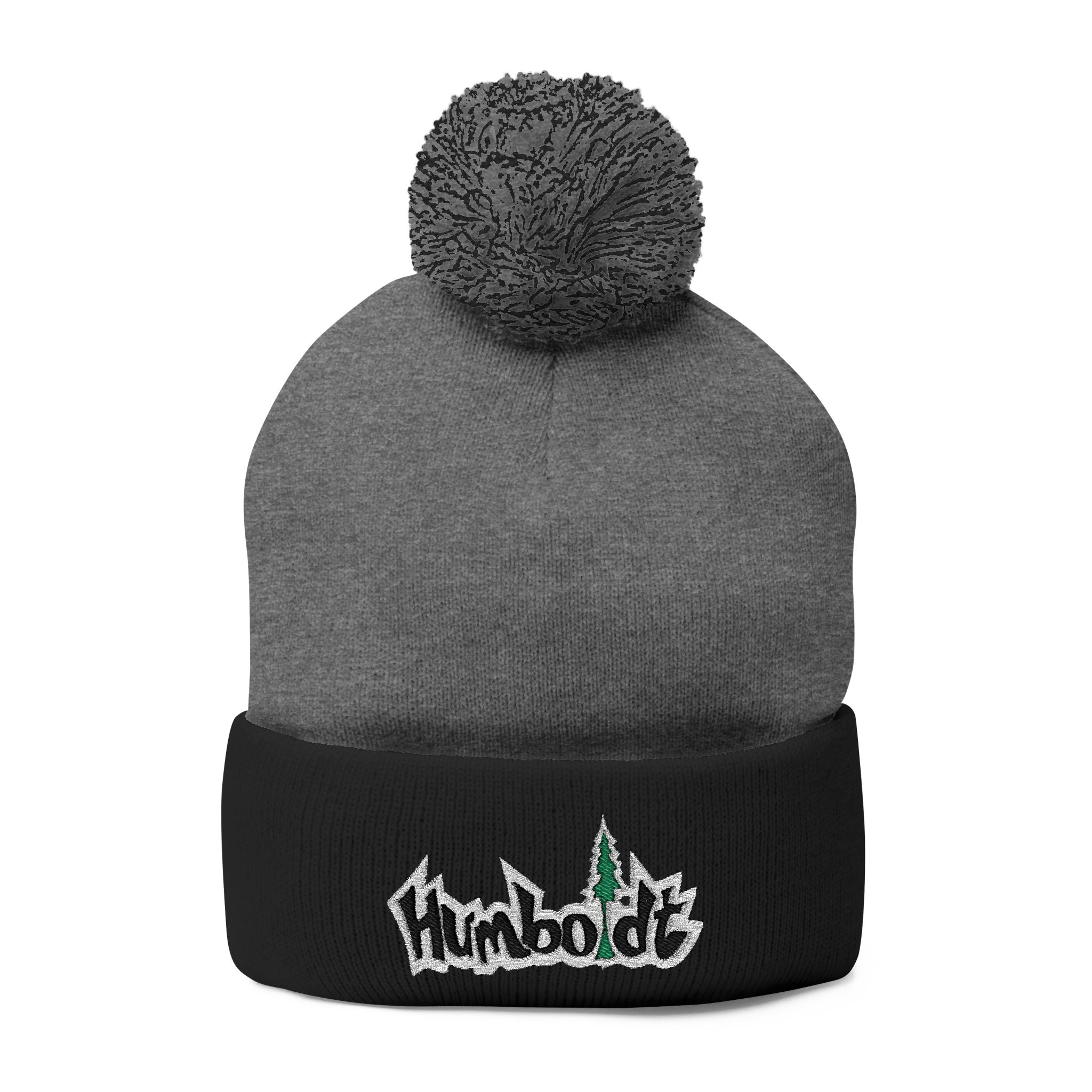 Treelogo Outline Pom Foldup Beanie
