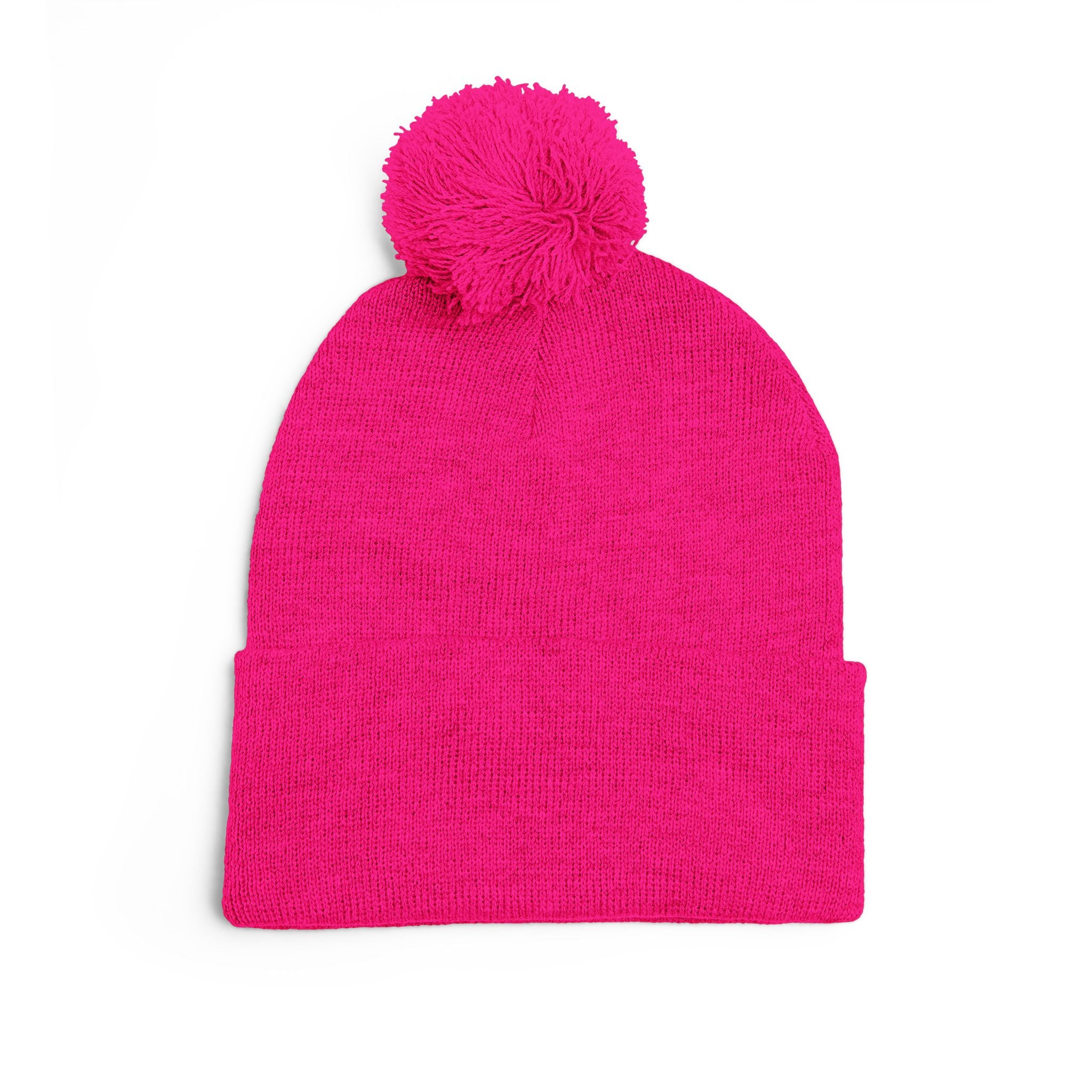 Treelogo Outline Pom Foldup Beanie