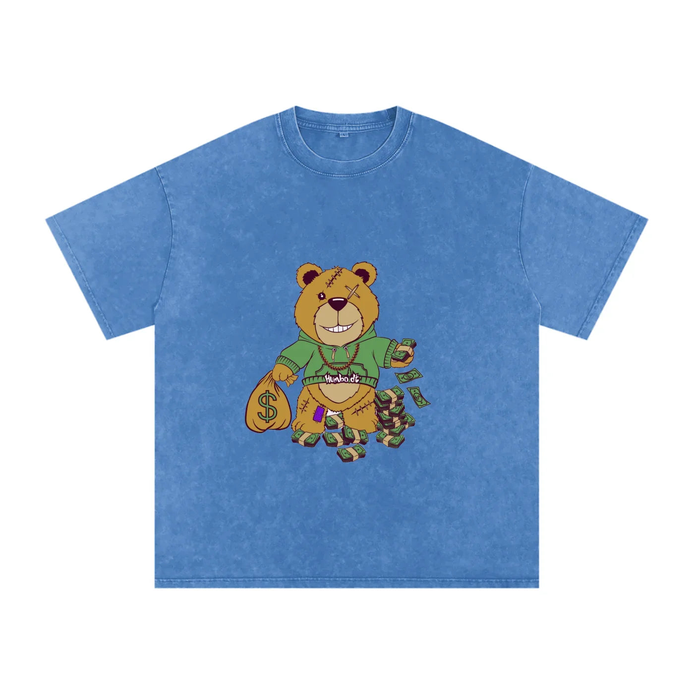 Bear Market Acid Wash Oversize TShirt - CUSTOM ORDER
