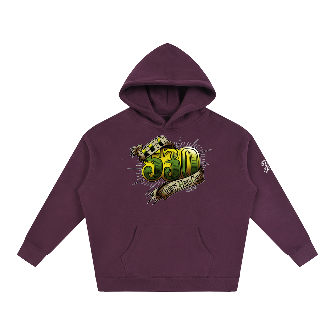 530 THC Oversize Fleeced Pullover Hoodie - CUSTOM ORDER