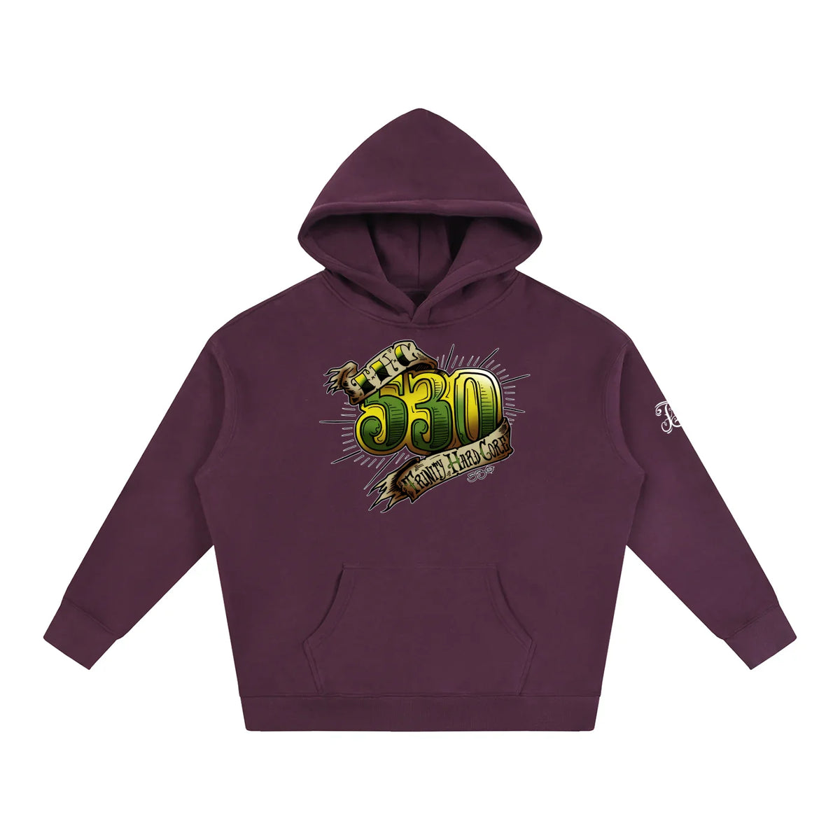 530 THC Oversize Fleeced Pullover Hoodie - CUSTOM ORDER