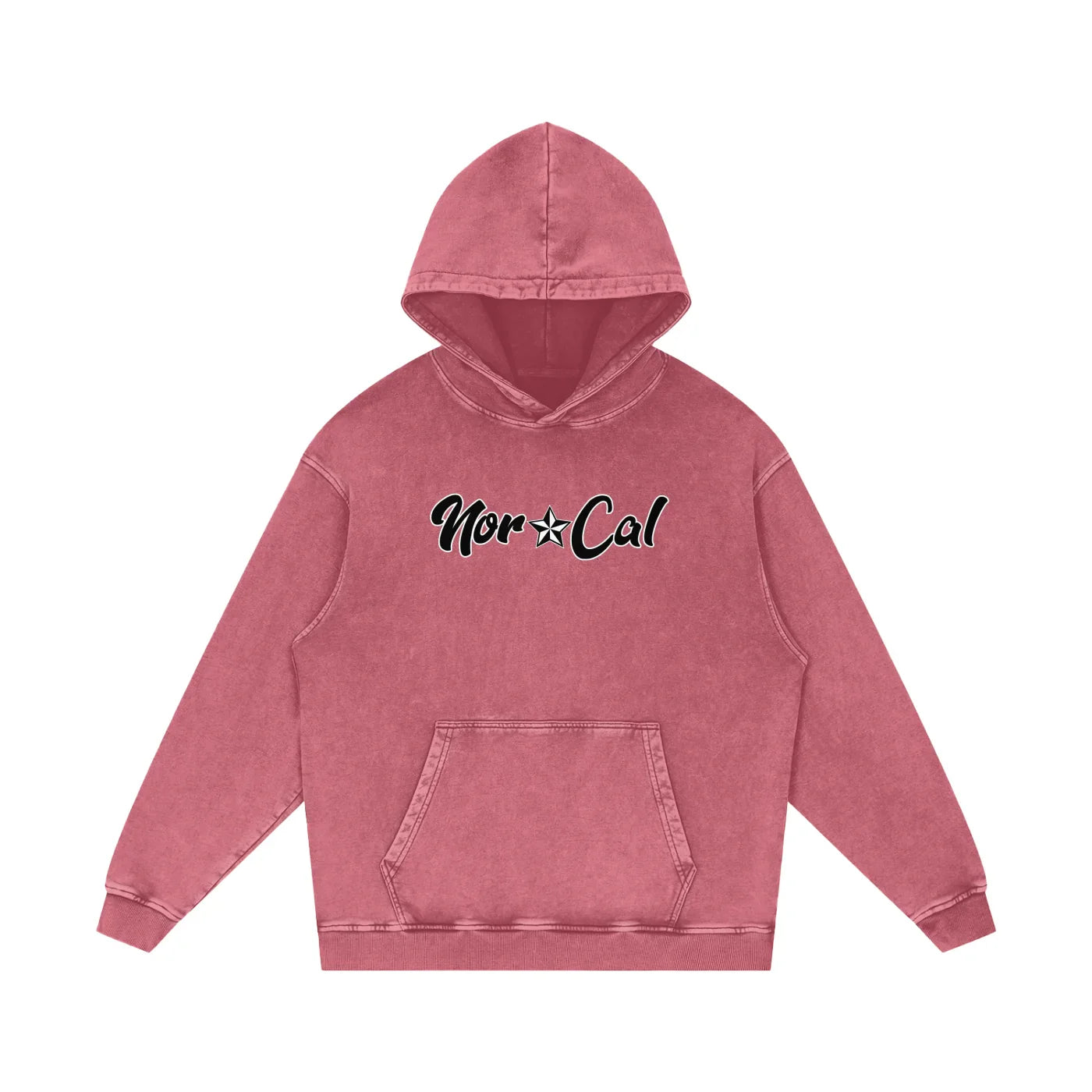 Norcal Acid Wash Oversize Pullover Hoodie - CUSTOM ORDER