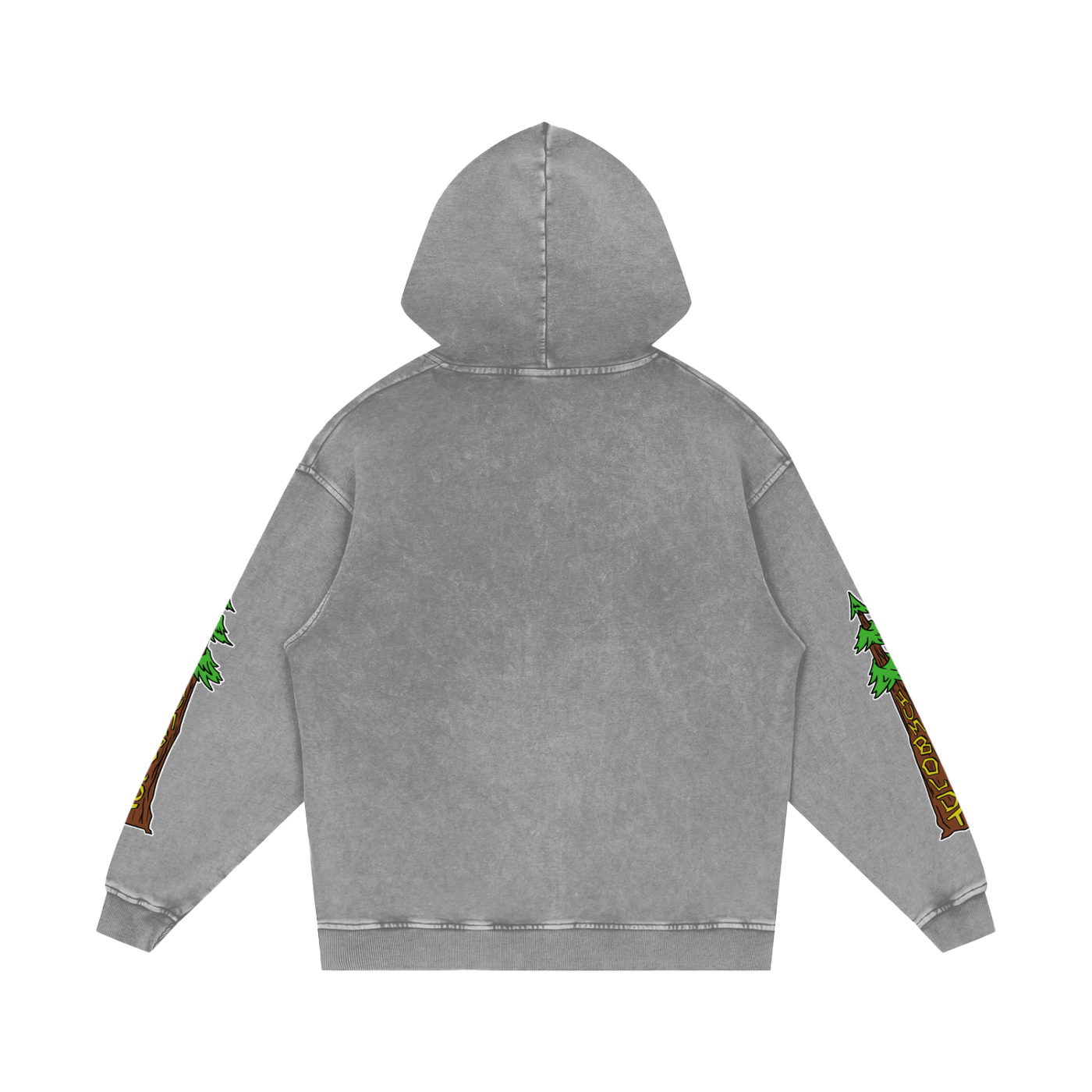 Avenue Trees New Style Logo Snow Washed Loose Cotton Pullover Hoodie - CUSTOM ORDER