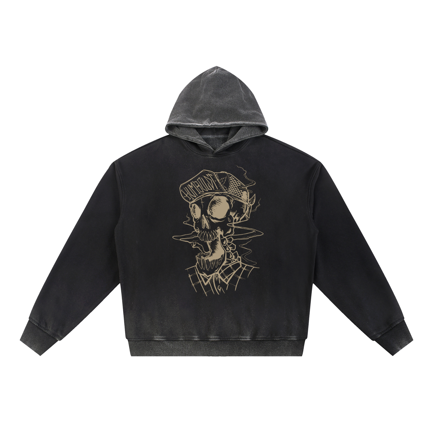 Skully Vintage Washed Gradient Fleece Hoodie-CUSTOM ORDER