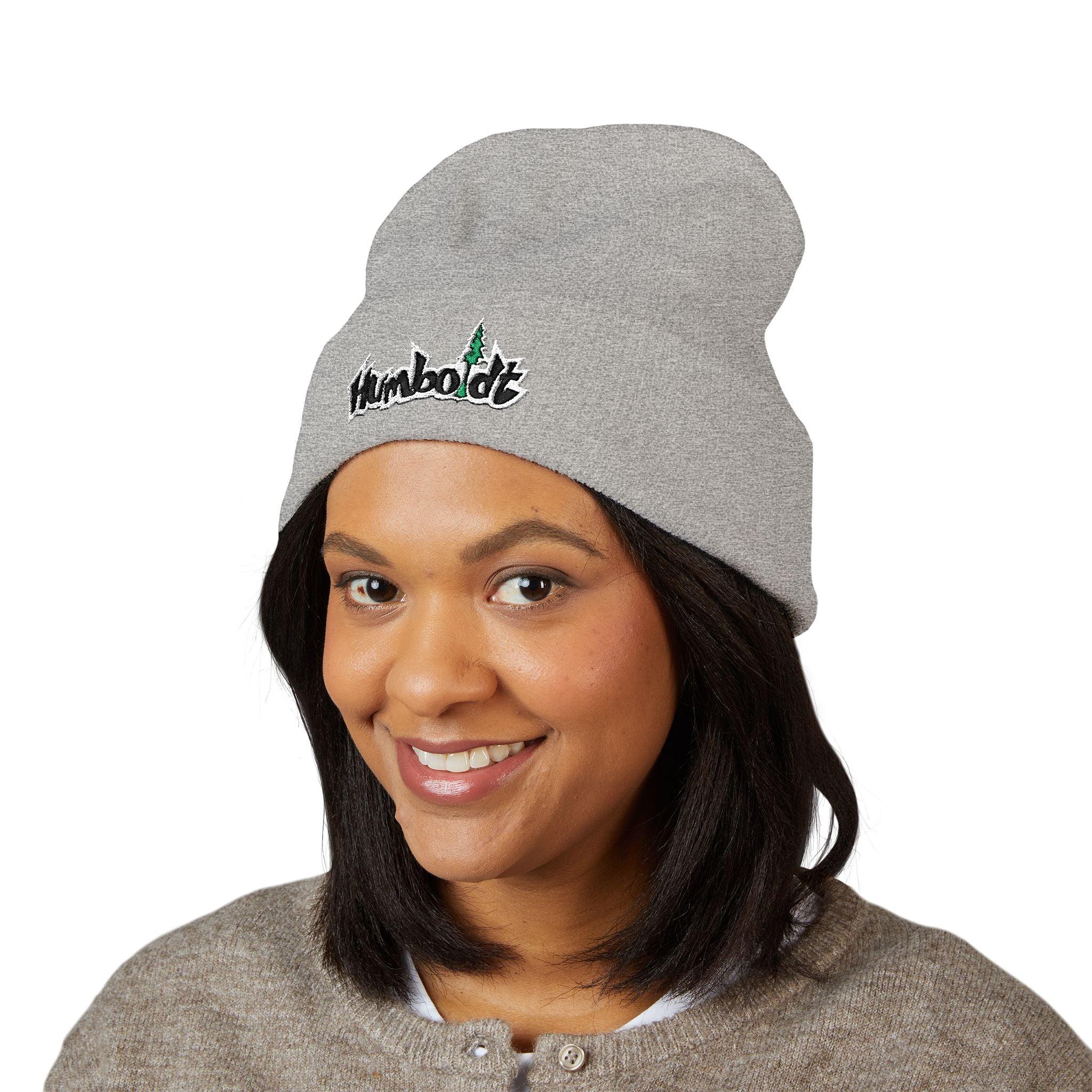 Treelogo Outline Embroidered Foldup Beanie-CUSTOM ORDER