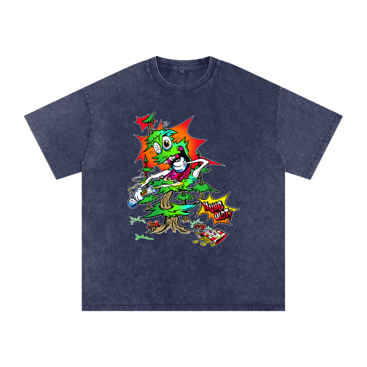 Woody Red Eyes Snow Washed Oversized Cotton TShirt - CUSTOM ORDER