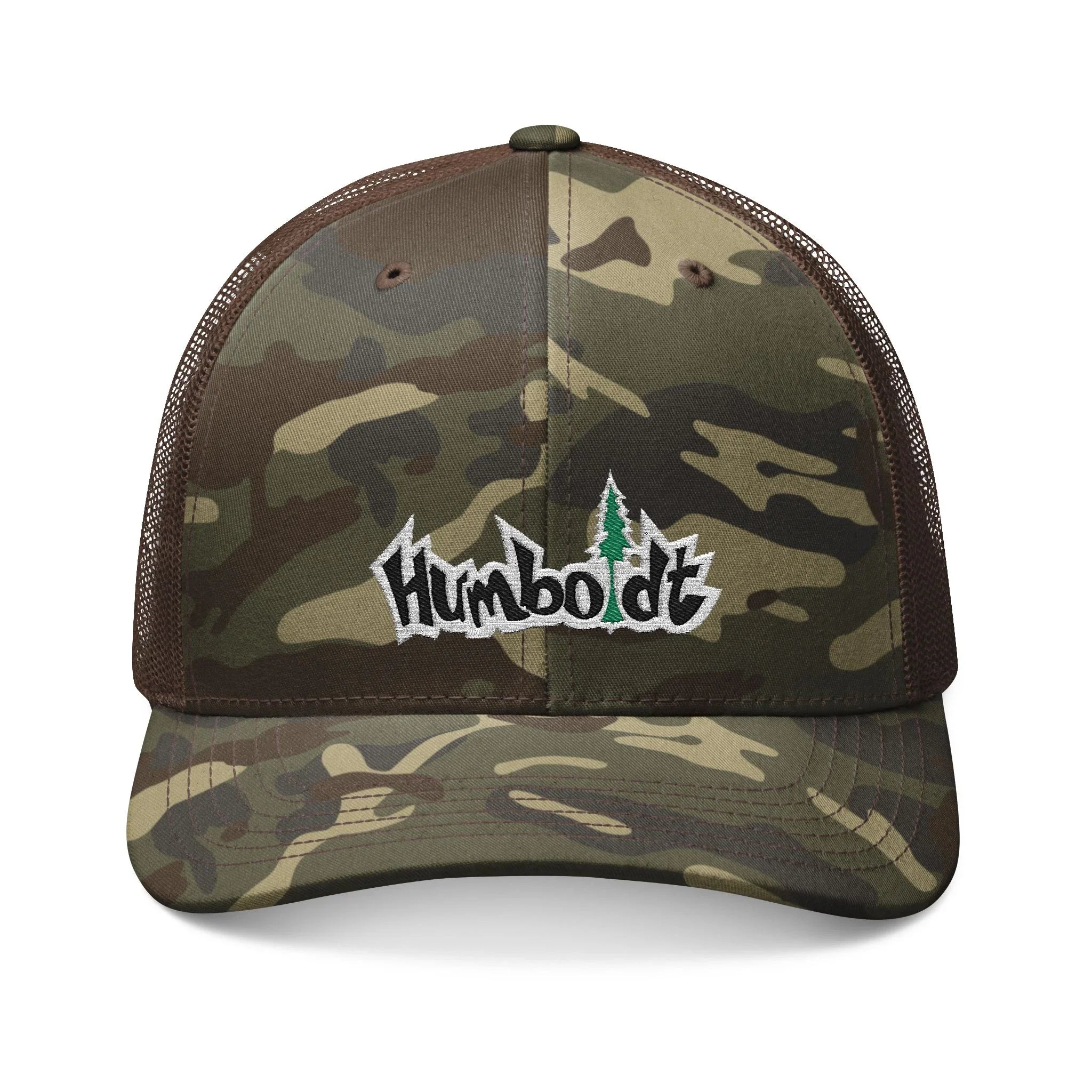 Treelogo Outline Camo Otto Embroidered Trucker Hat-CUSTOM ORDER